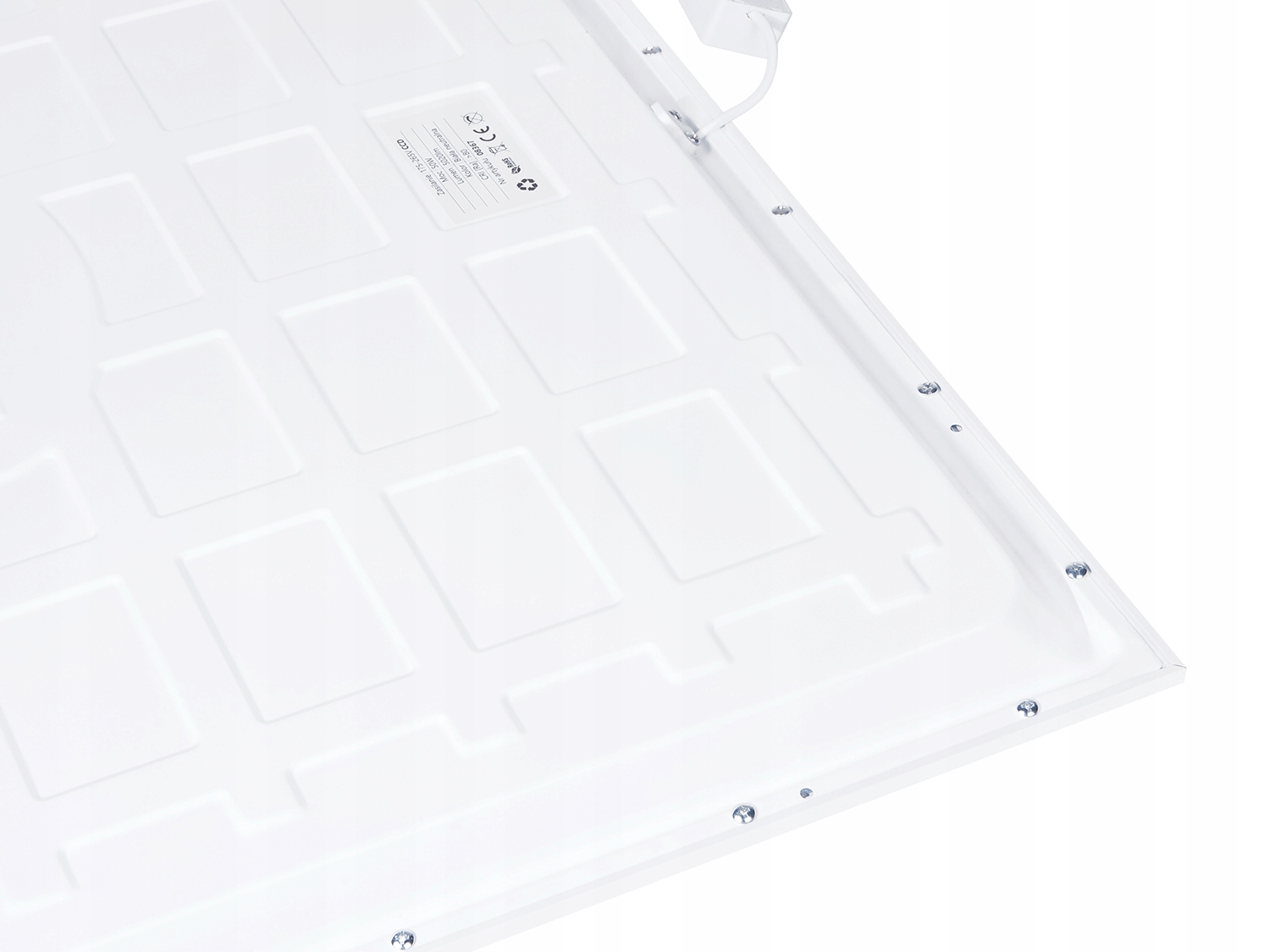 PANEL LED NATYNKOWY 60X60 50W KASETON LAMPA + RAMKA Kolor biały