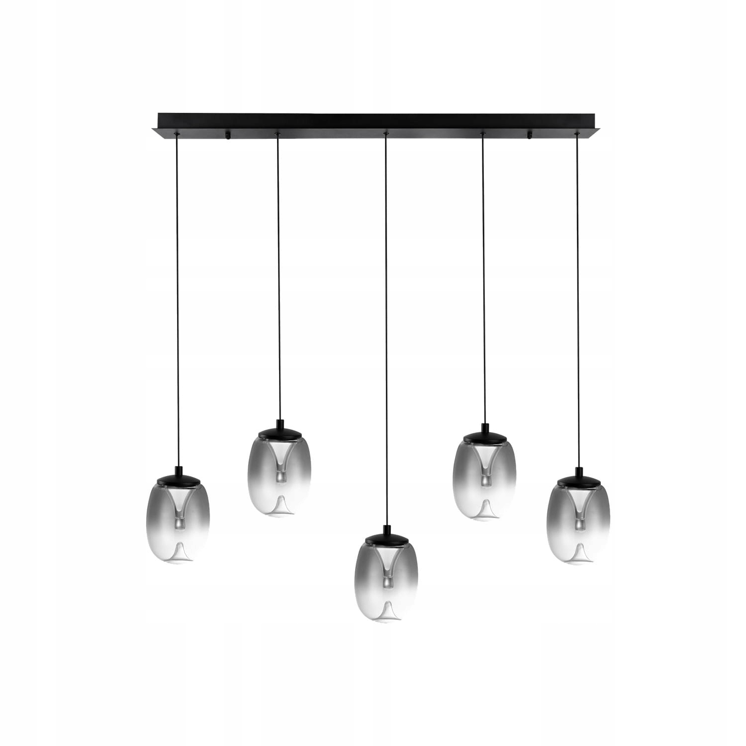 Lampa wisząca o szer. 100cm ze szklanymi dymionymi kloszami Led 25W AZzardo