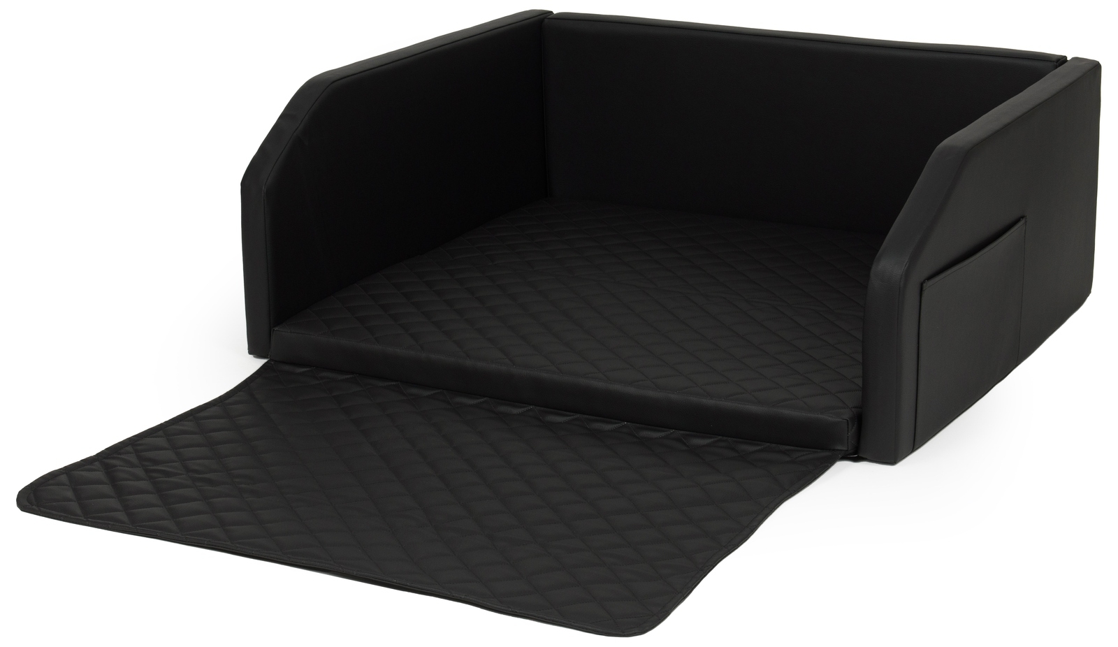 Levně Přepravka do auta pro psa Matrace 100 x 90 cm Černá