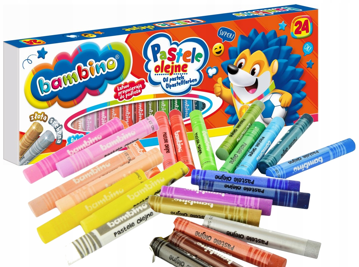 

Bambino pastele olejne 24 kredki