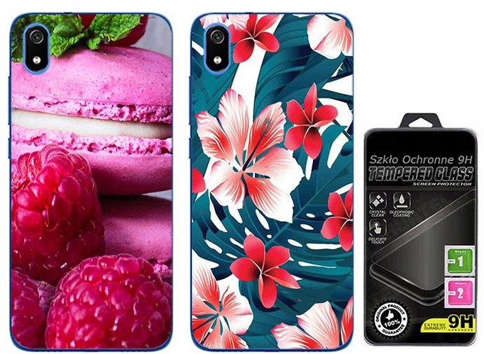 

2 x Etui Silikon Foto Do Xiaomi Redmi 7a Szkło