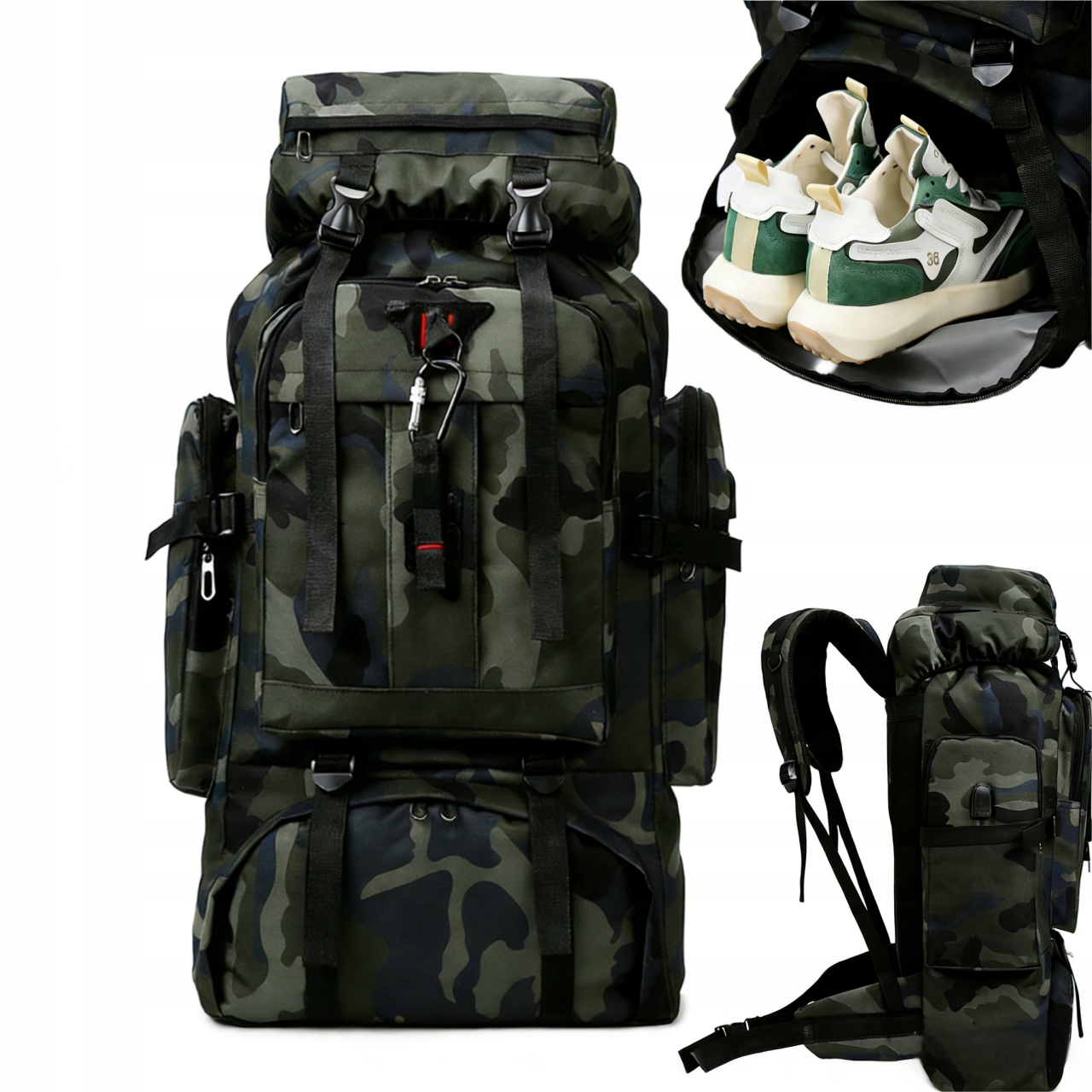 Batoh 80 L Velký Vojenský Turistický Trekking Survival