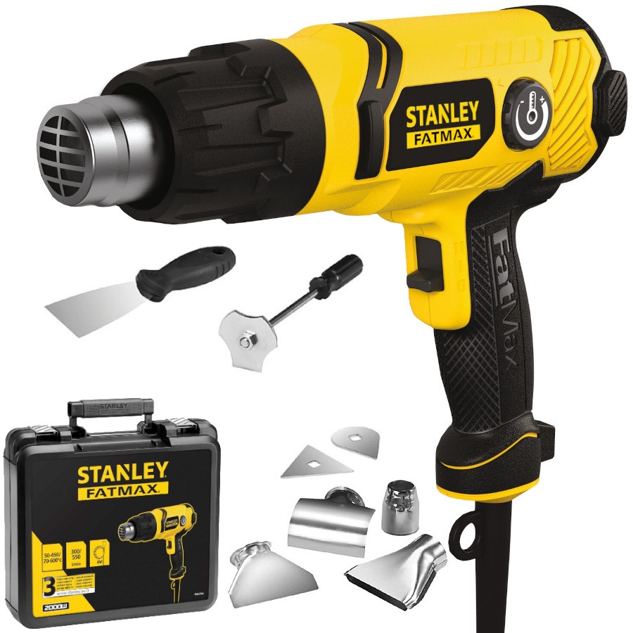 Stanley Opalarka sieciowa 2000W 50-600°C walizka FME670K Akcesoria