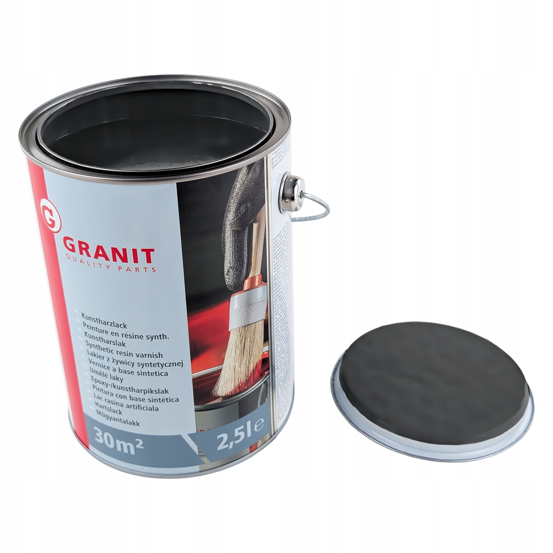 Farba czarna Lakier Ral 9011 grafitowy czarny Wilckens Granit 2,5 l Puszka