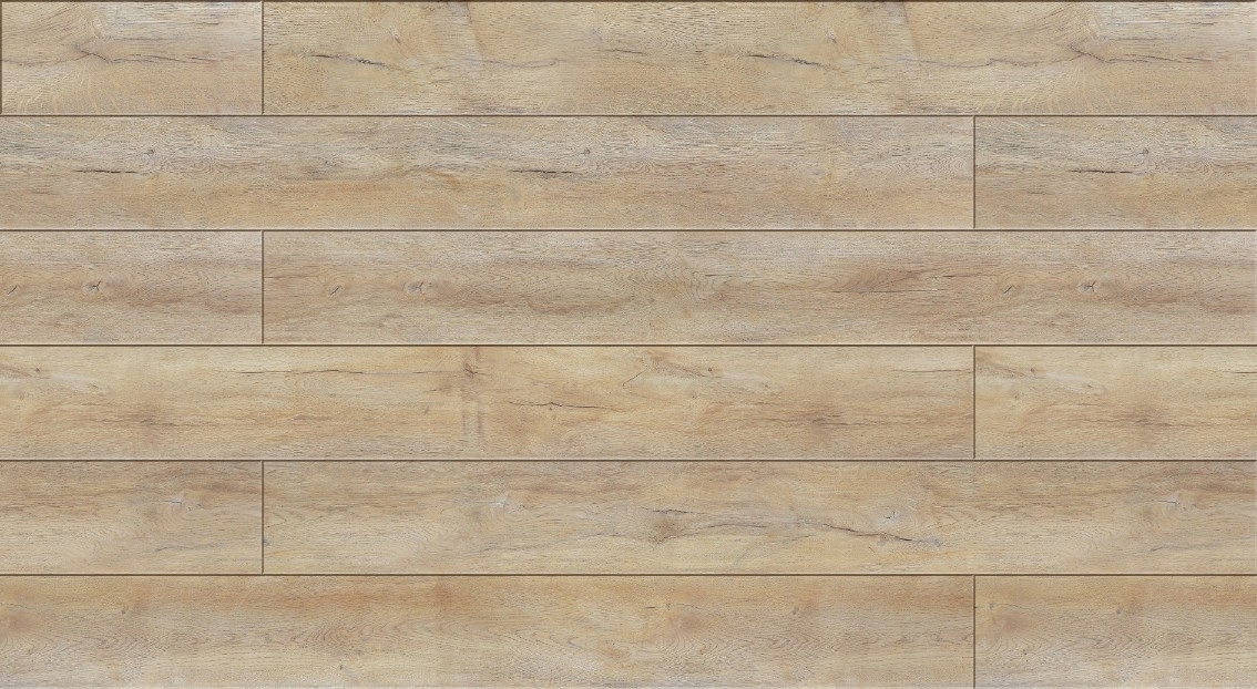 Panele laminowane podłogowe brązowe wodoodporne antypoślizgowe Dąb Chena