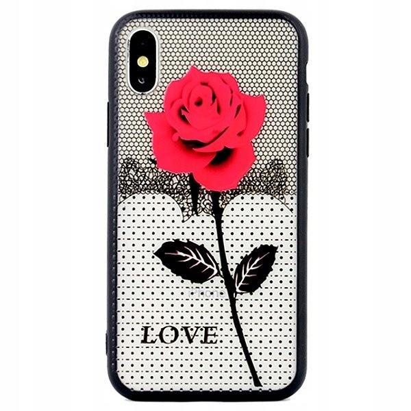 

Etui Lace 3D iPhone 5/5S/SE wzór 1 (rose)