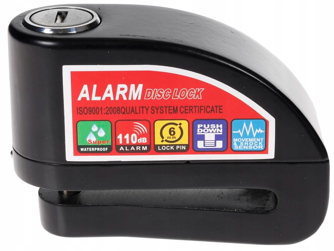 BLOKADA TARCZY HAMULCOWEJ Z ALARMEM 110dB Weight with packaging 1 1 kg