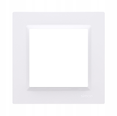 Simon 10 Ramka pojedyncza biały CR1/11