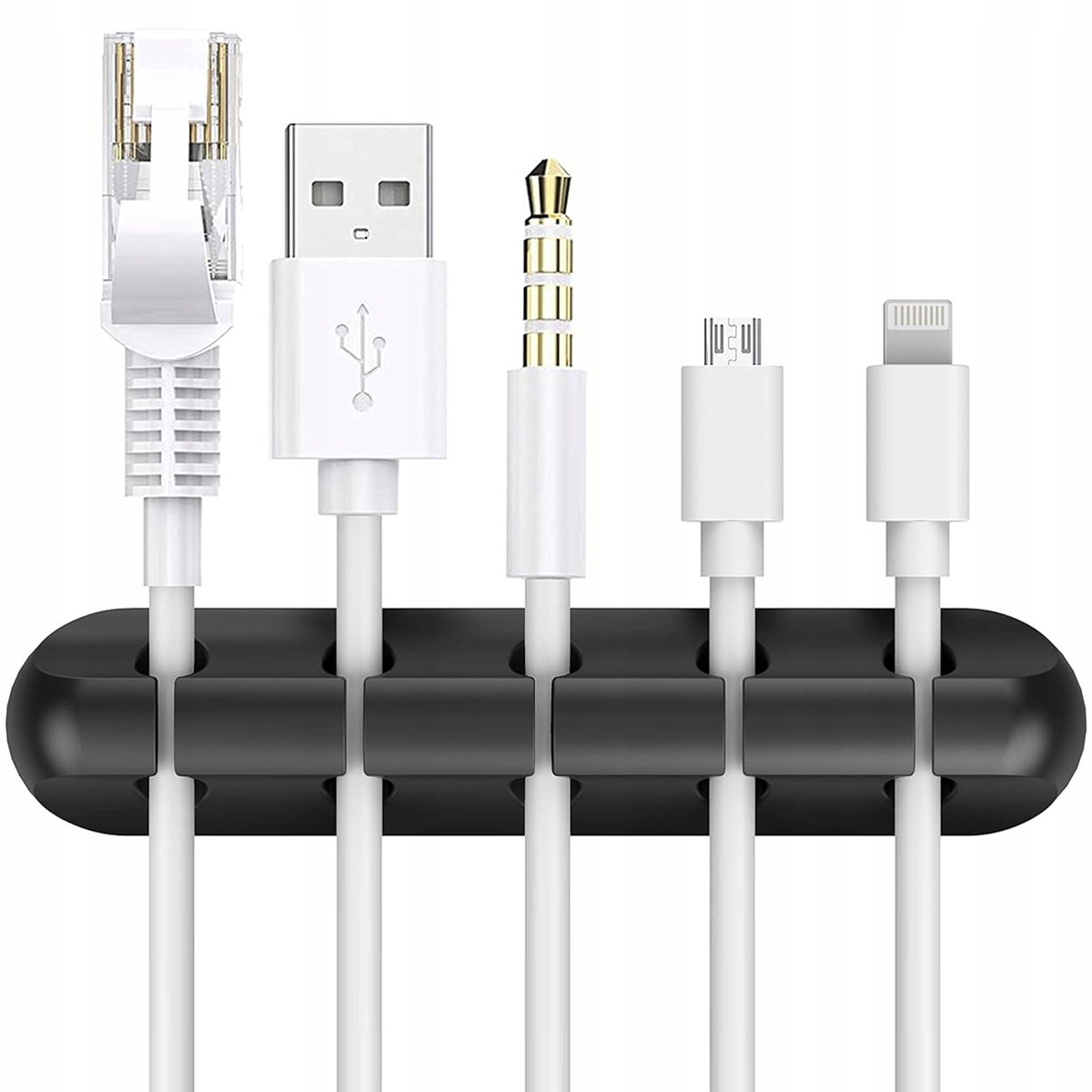 ORGANIZER UCHWYT ZACZEP KLIPS DO KABLI PRZEWODÓW BIURKA SAMOPRZYLEPNY KLEJ Kod producenta 5904151502619