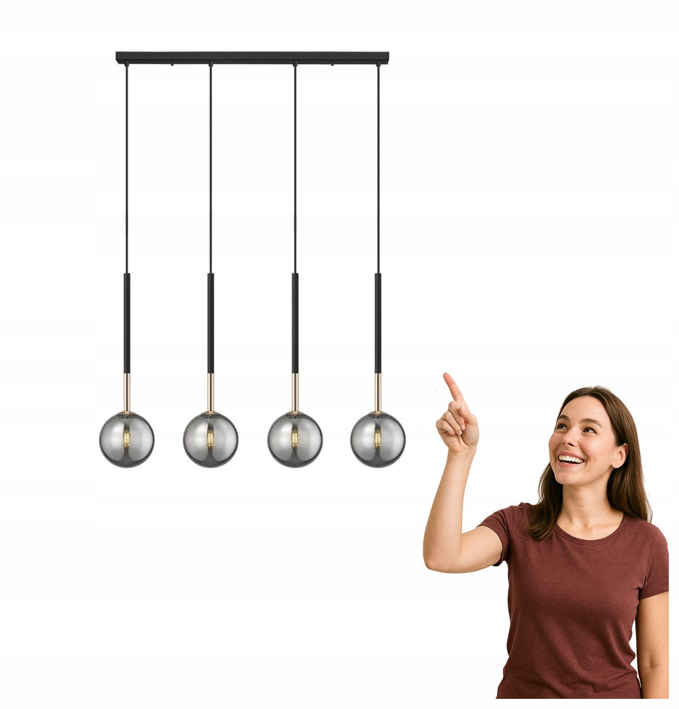 Závesná lampa Arcturus P0574-04D-SDFZ Zuma Line