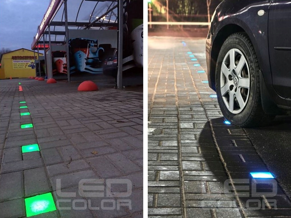 14x Świecąca Kostka Brukowa LED Piccola RGB Marka LedColor