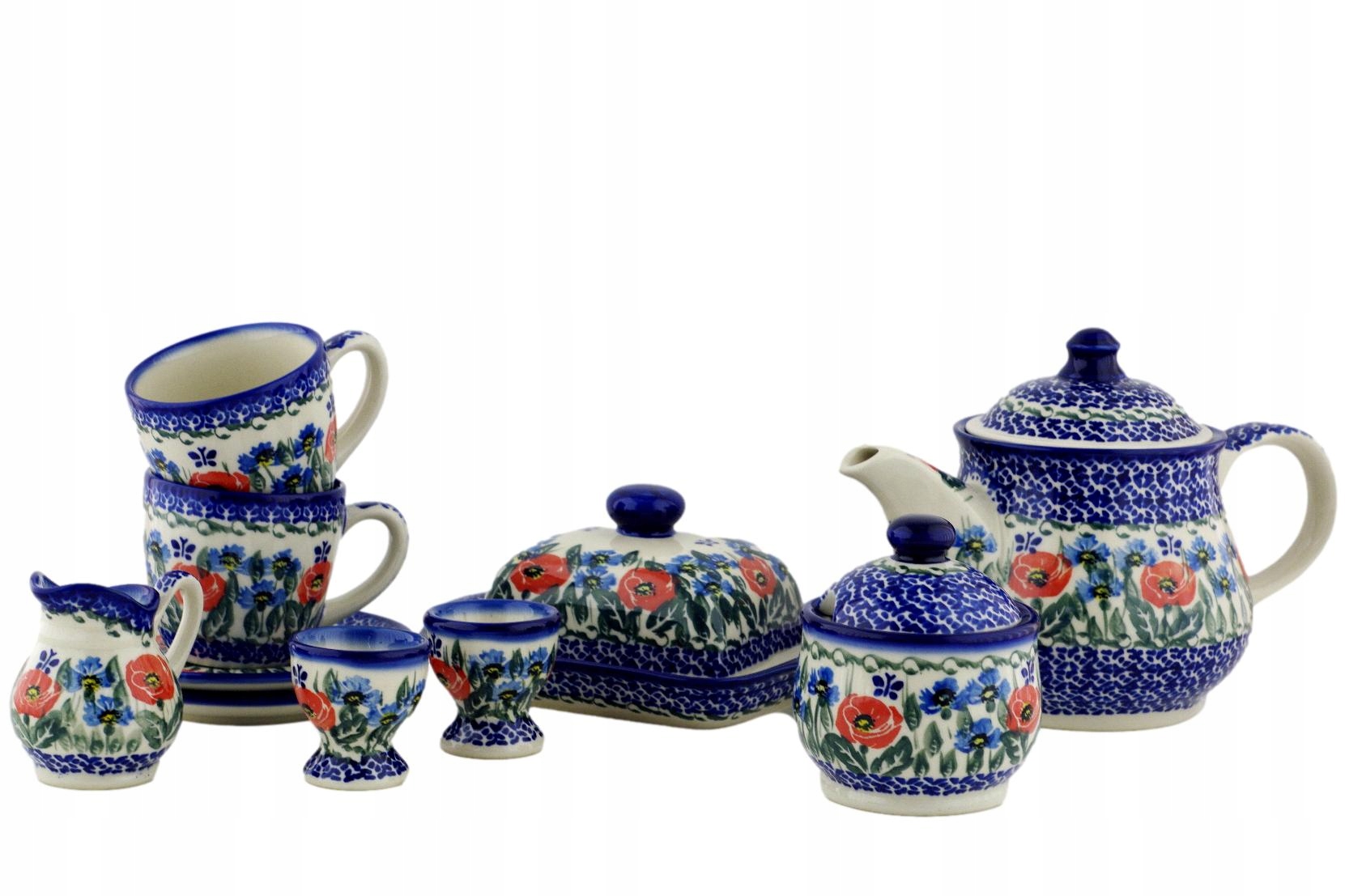 Serwis śniadaniowo-kawowy Ceramika Bolesławiec