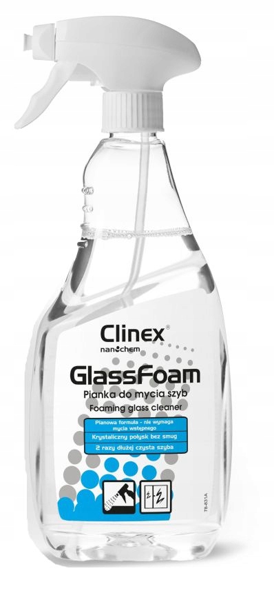 CLINEX Glass FOAM PIANKA DO MYCIA SZYB OKIEN 650ml