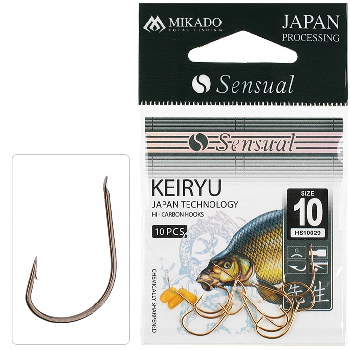 Haczyki Mikado Sensual Keiryu nr 8 Bn 10szt.