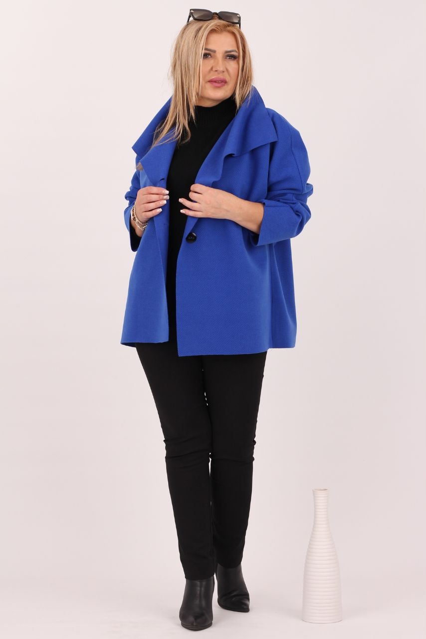 PŁASZCZYK DAMSKI PRZEJŚCIOWY POLSKI PRODUCENT ELEGANCKI DUŻE ROZMIARY Marka FEMIMODA