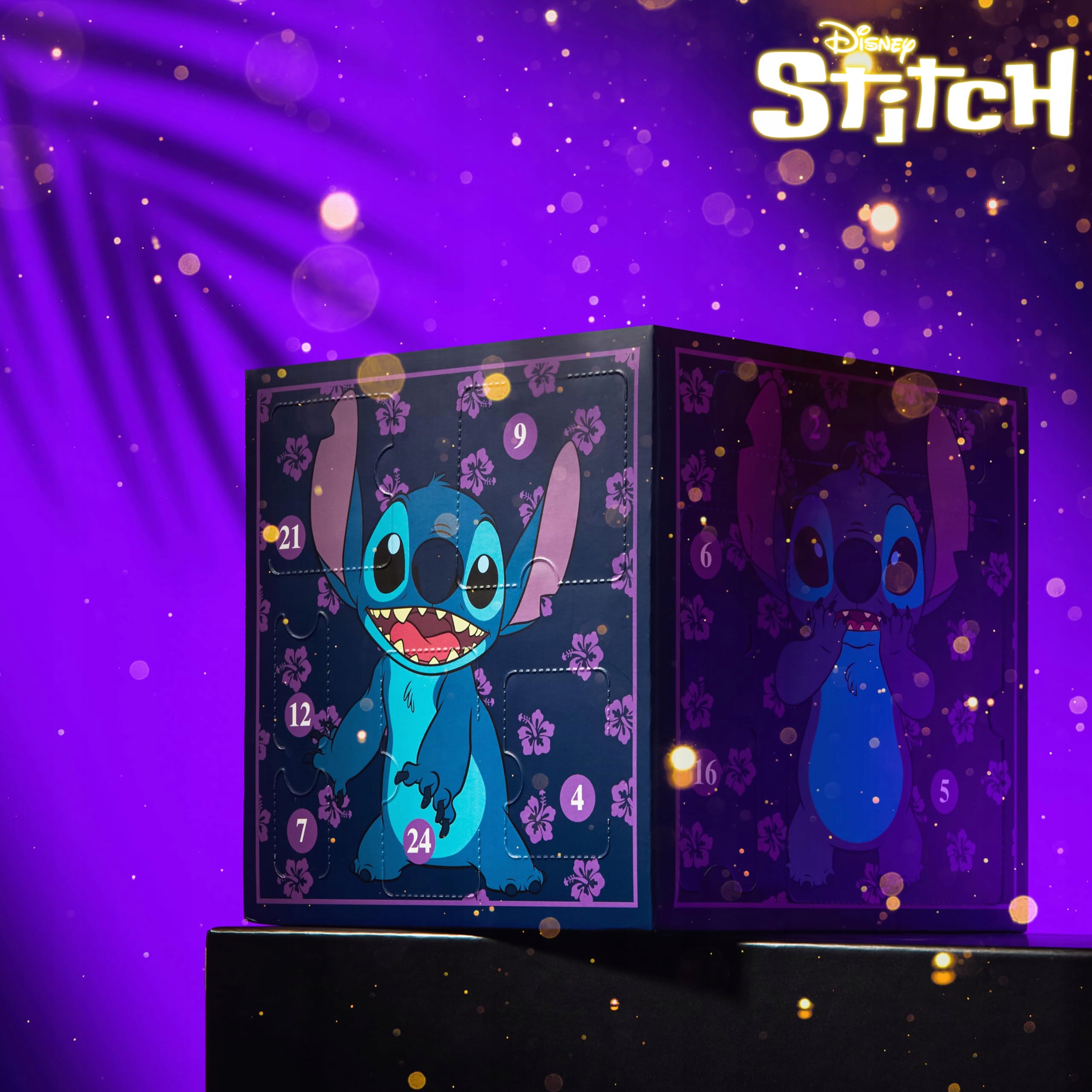Адвент-календарь Disney Stitch 2026, 24 сюрприза: аксессуары, канцелярия и украшения
