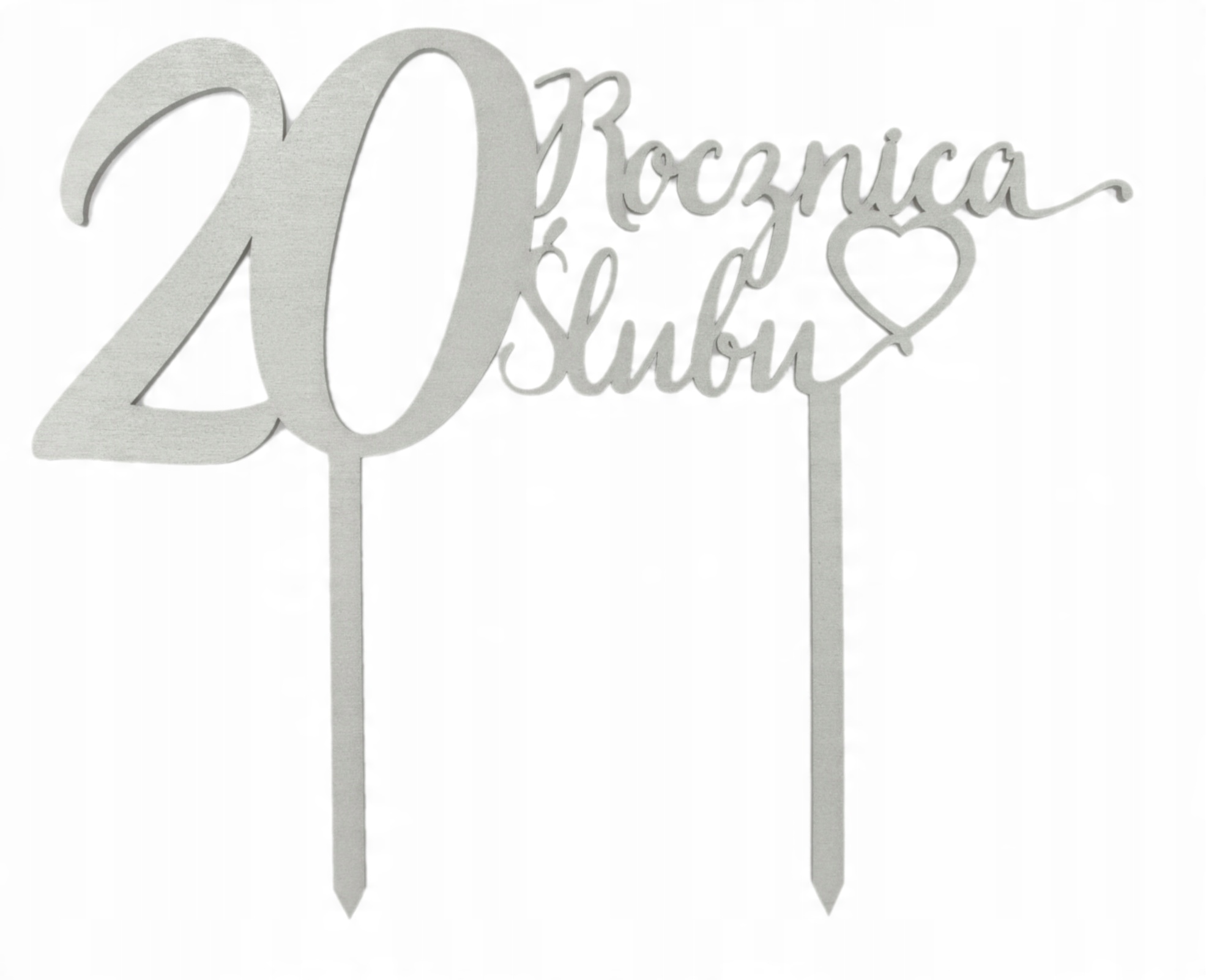 

Topper Na Tort Na 20 Rocznicę Ślubu Srebrny