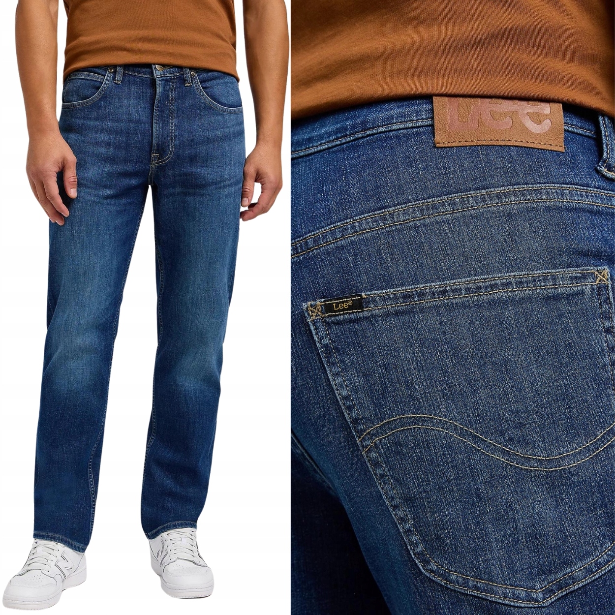 Lee Brooklyn straight East New York klasické džínové kalhoty W33 L34