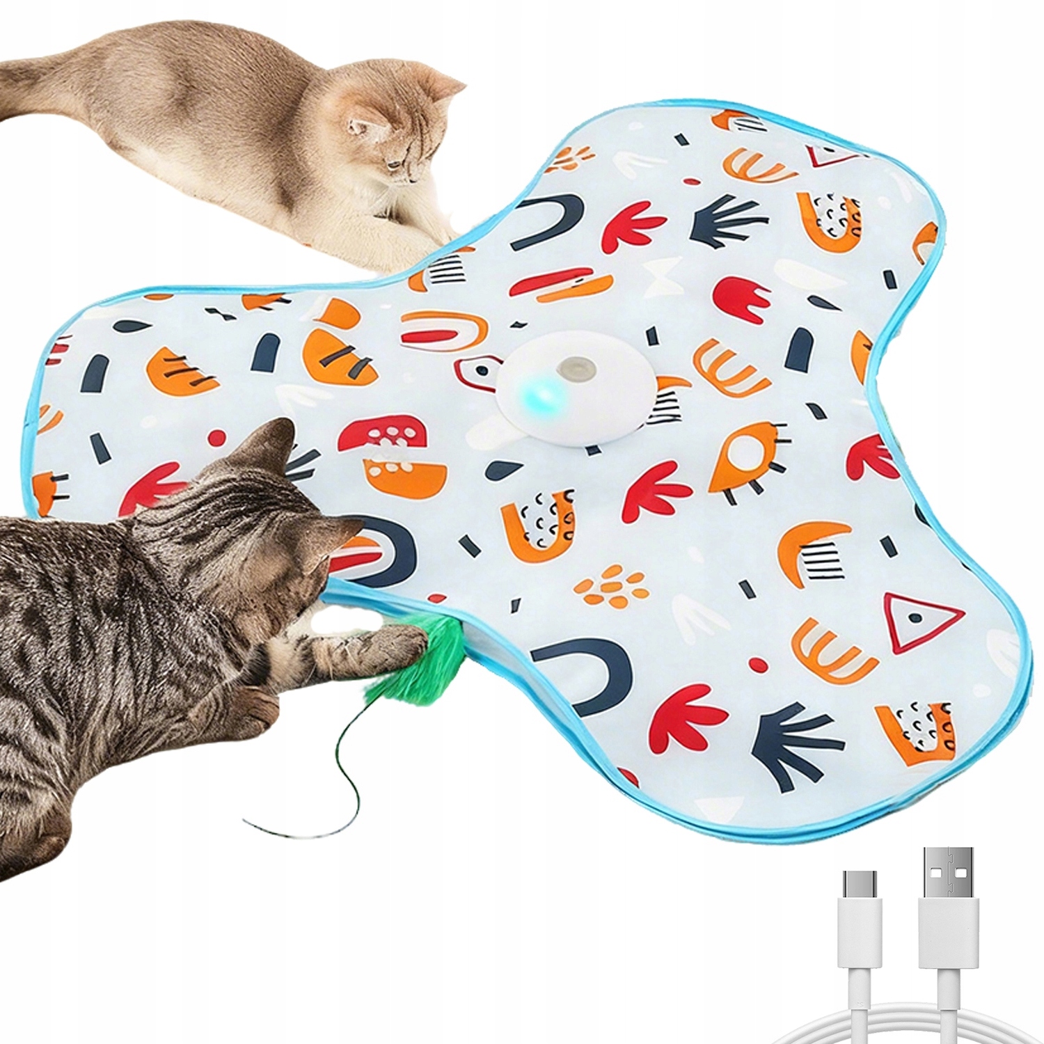 Levně Interaktivní hračka pro kočky se zvukem myši Hrací podložka pro kočky