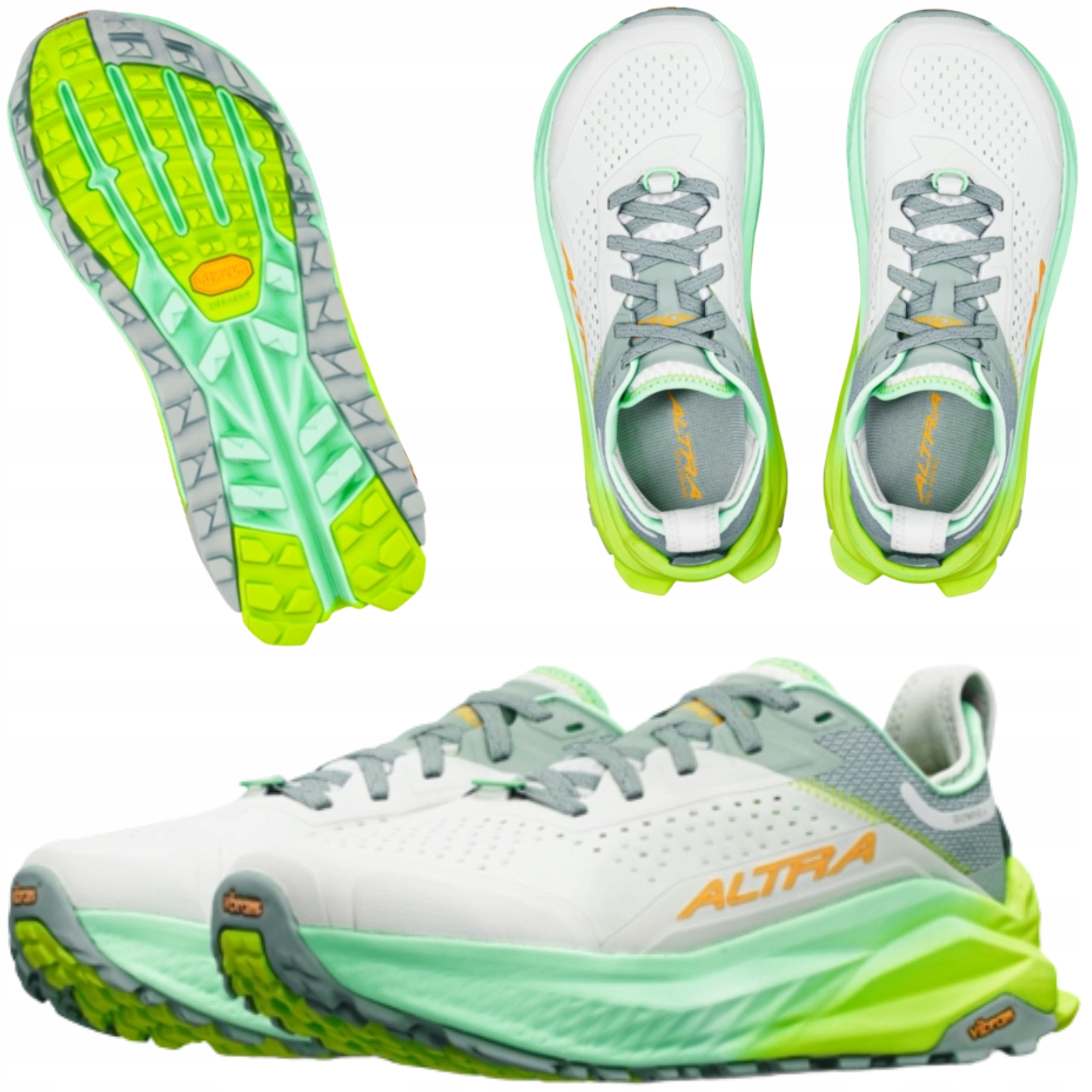 Buty Sportowe do Biegania Damskie Altra Olympus 6 Szaro-Zielone 42