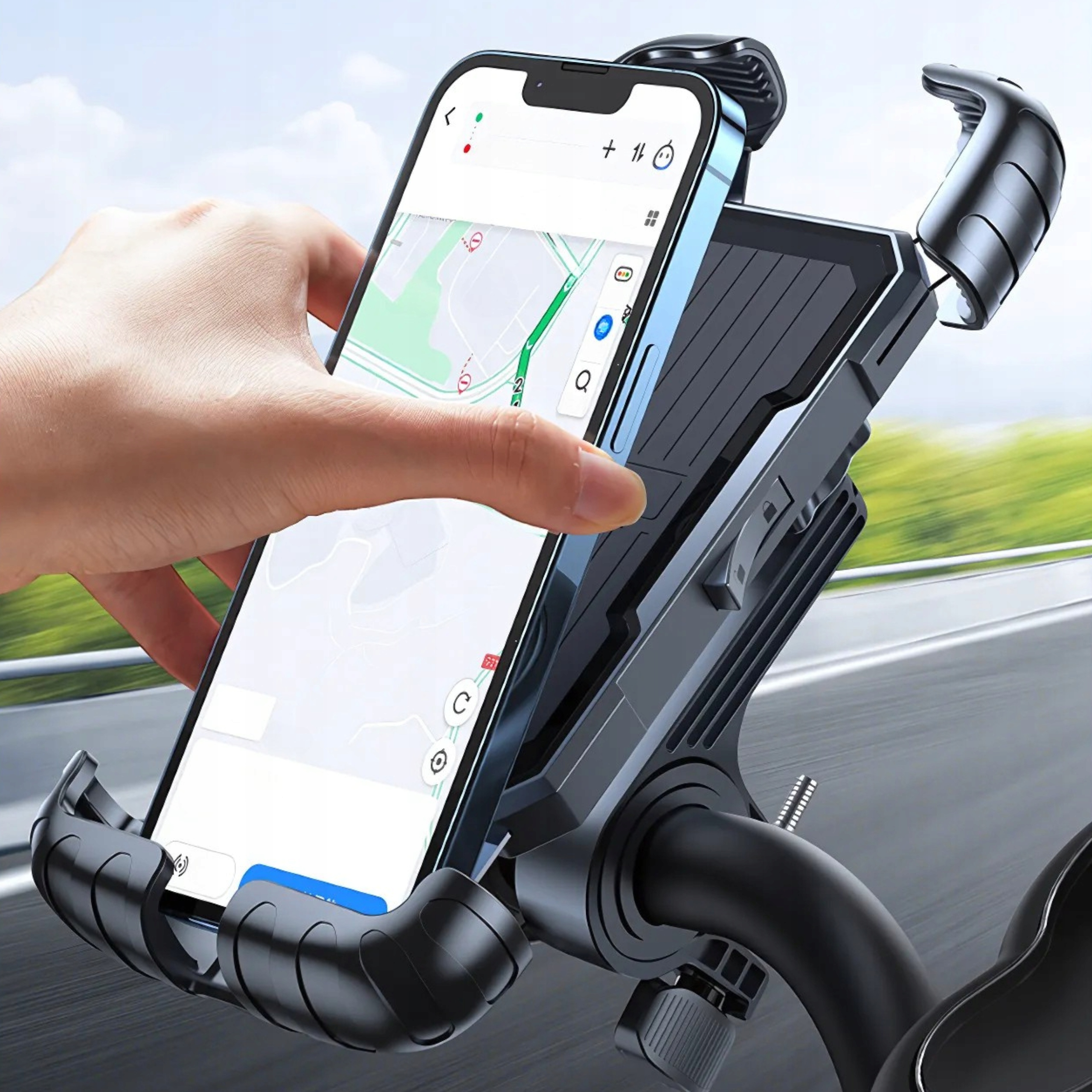 UCHWYT ROWEROWY NA TELEFON ROWER MOTOR MONTOWANY NA KIEROWNICĘ GXR-5 Model GXR-5