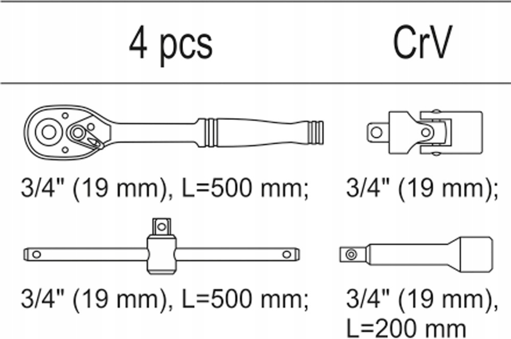 WKŁAD DO SZUFLADY ZESTAW NARZĘDZI Marka Yato