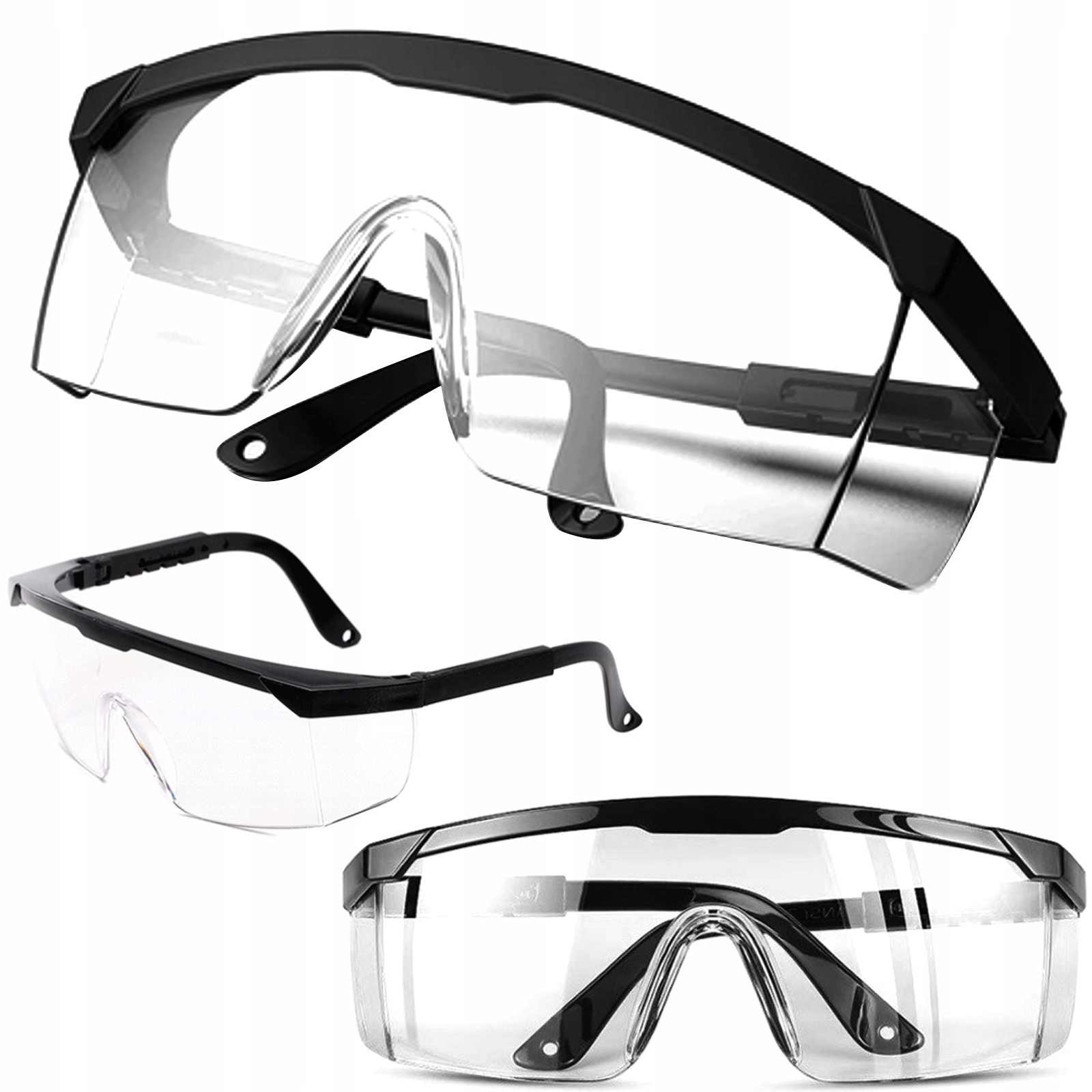 

Okulary Ochronne Bezbarwne Gogle Poliwęglan Bhp