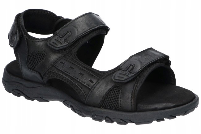 American Club CY145 Originální Pevné Nazouváky Pánské Kožené Sandály Bk 44