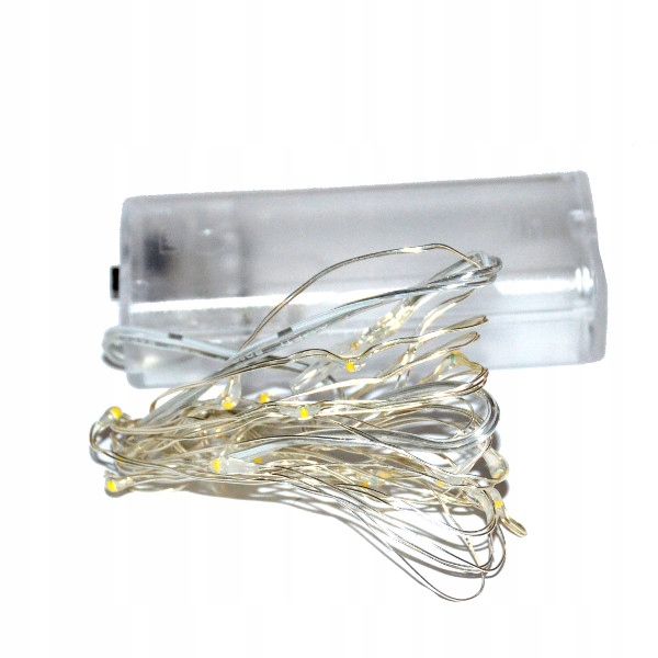 

Lampki Led ciepły biały 20szt. choinka stroik