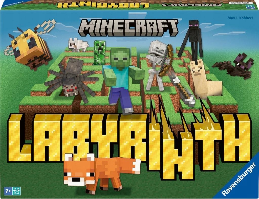 Labirynt Minecraft od Ravensburger rodzinna gra planszowa 7+