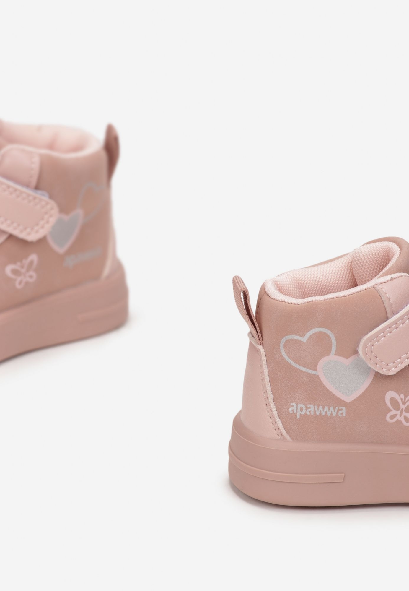 Born2Be Różowe Botki 25 Wiosna Nubuk syntetyczny Materiał nubuk