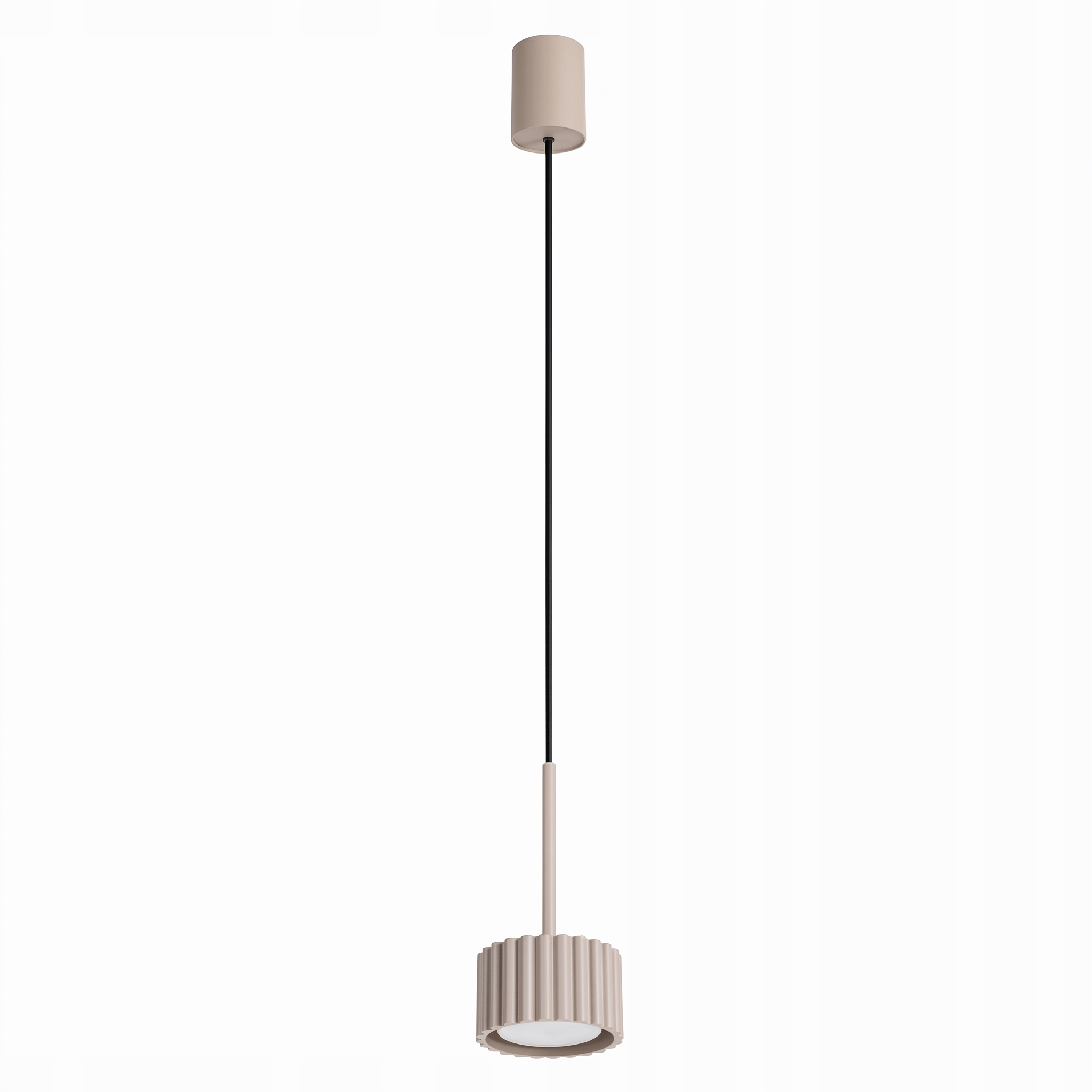 Závesná lampa samostatná, závesná, ryhovaná, Aura 1 taupe Gx53 Sollux
