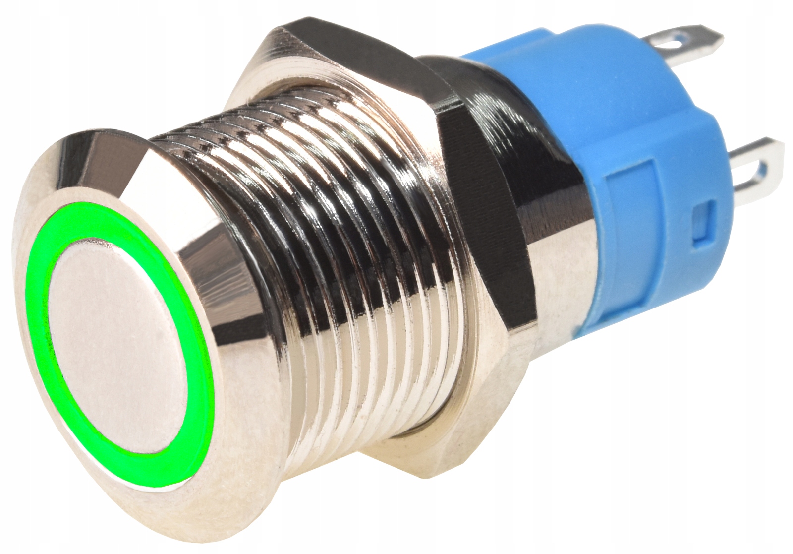 

Przełącznik zatrzaskowy Ring 12mm zielony 12-24V