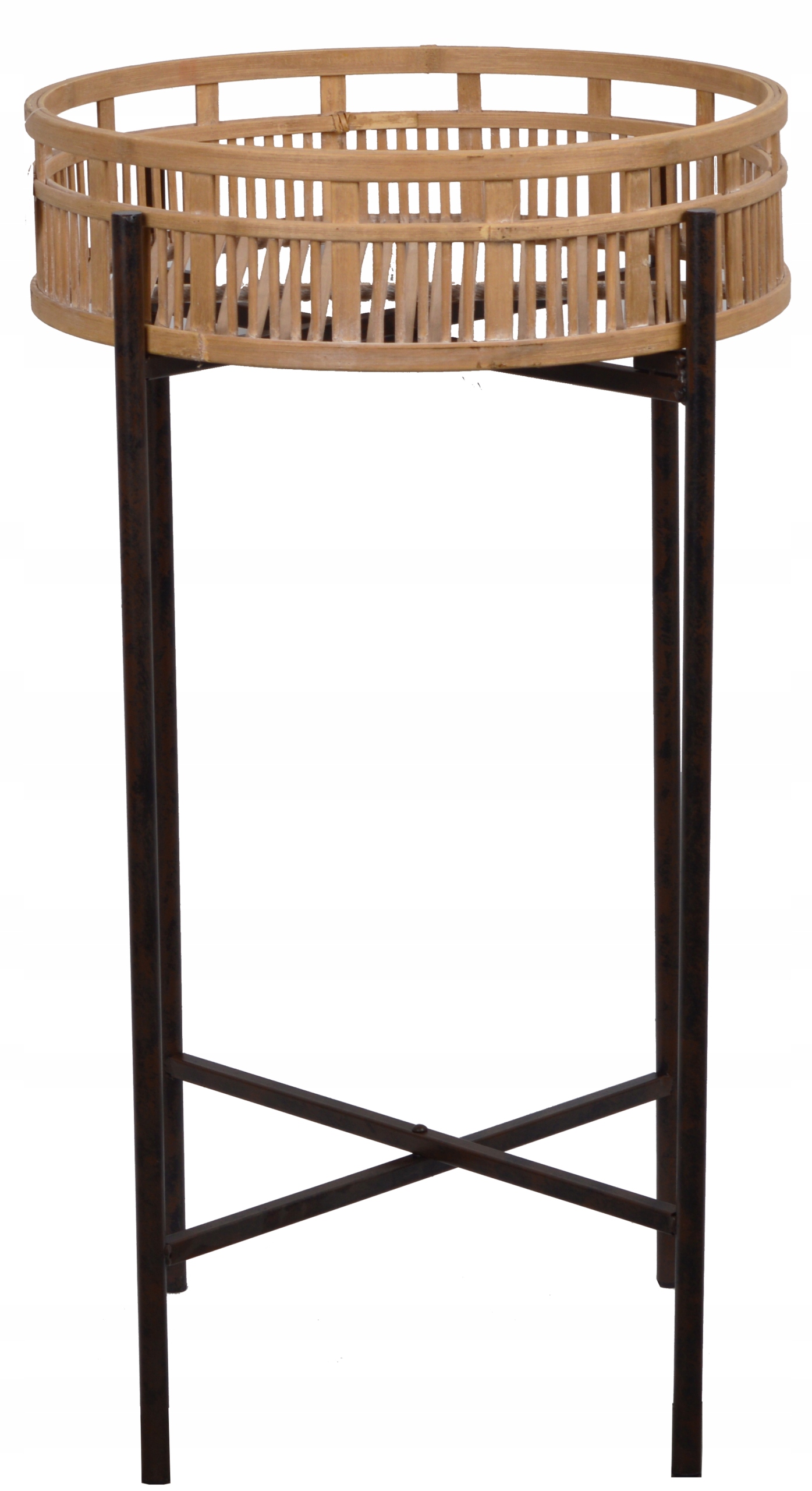 

Stolik rattan/kwietnik na metalowych nogach 72 cm