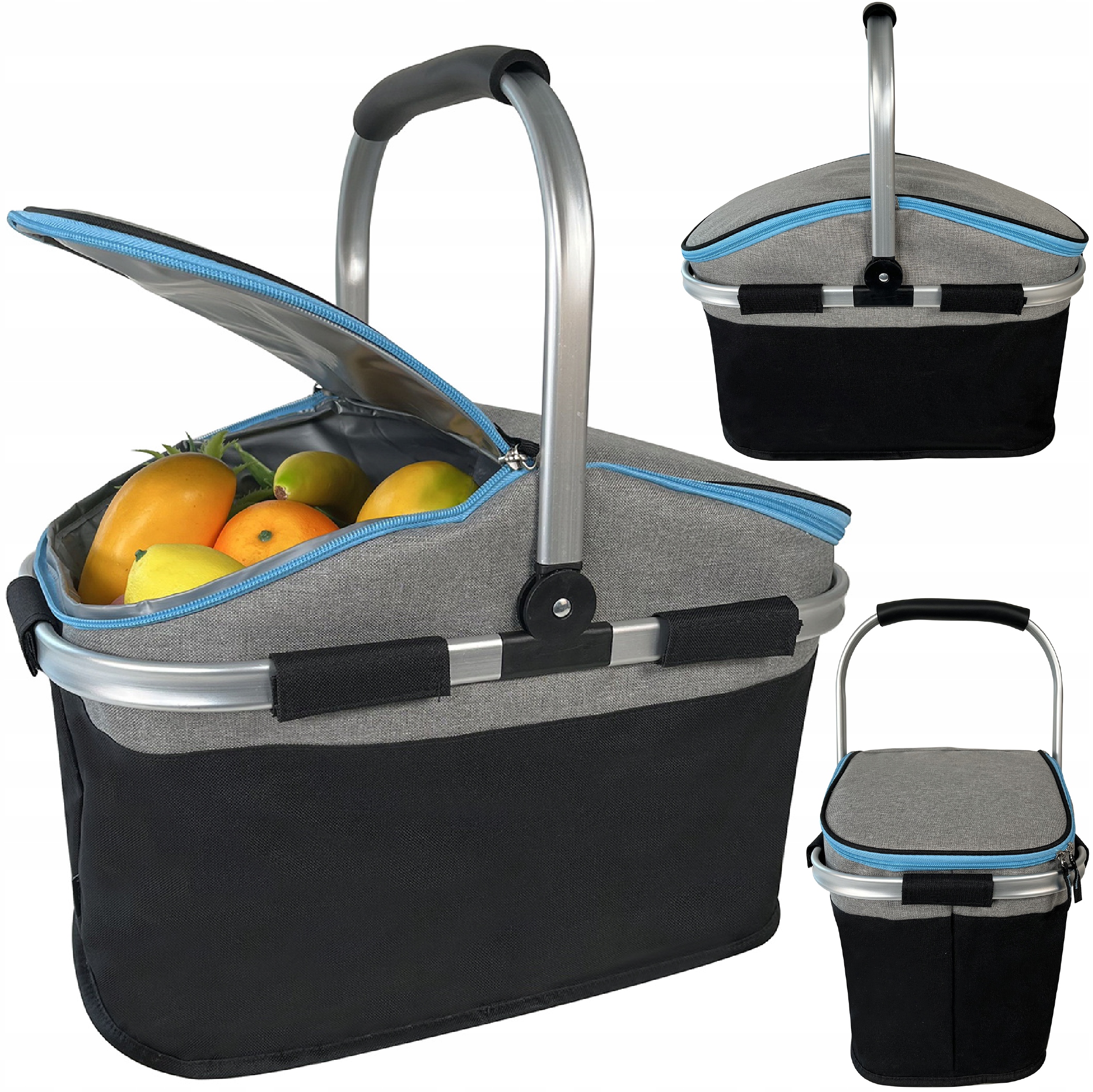 

Kosz Piknikowy Termiczny Dla 4 Osob Na Zakupy Duży