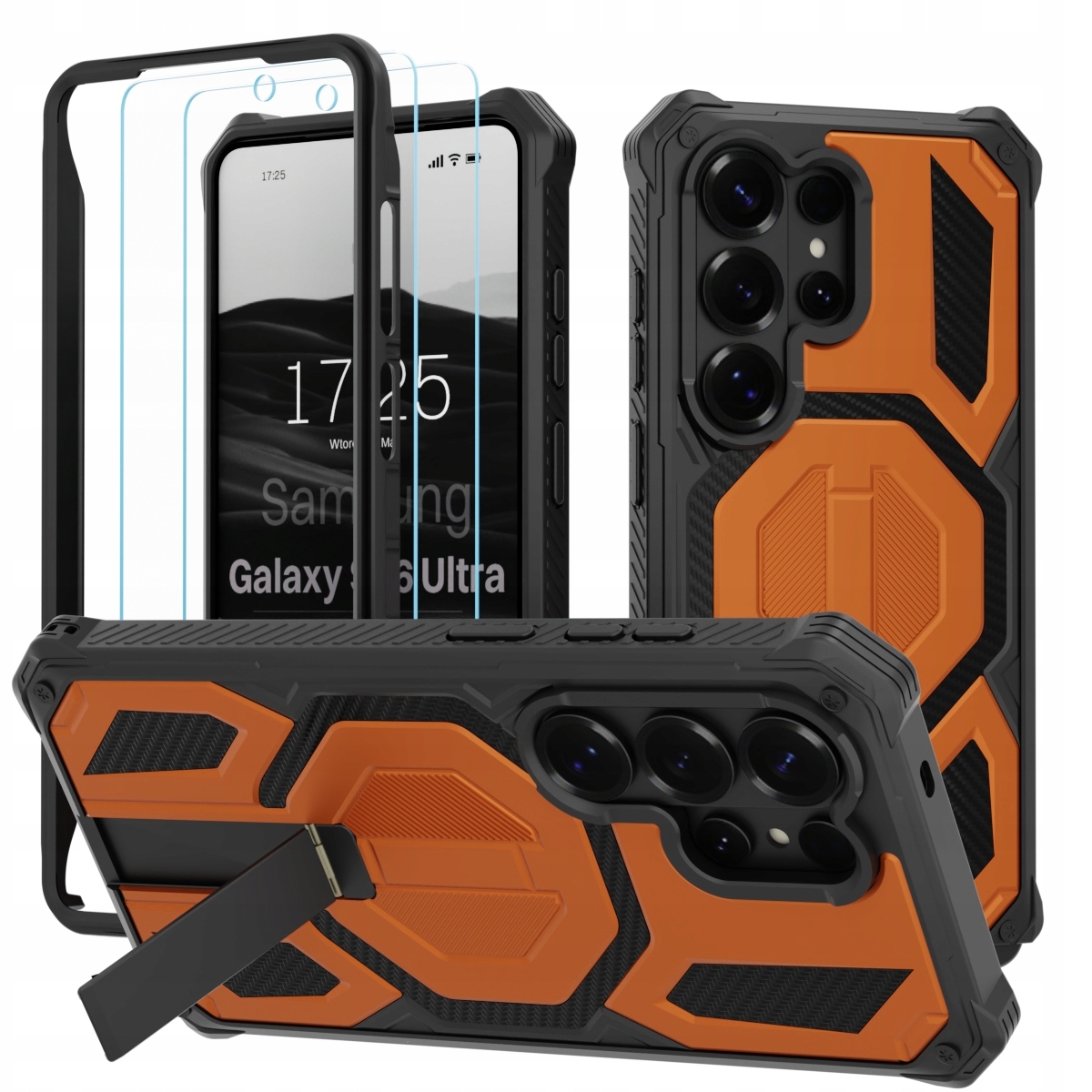Etui do Samsung Galaxy S26 Ultra case 360° do MagSafe z podstawką 2 szkła