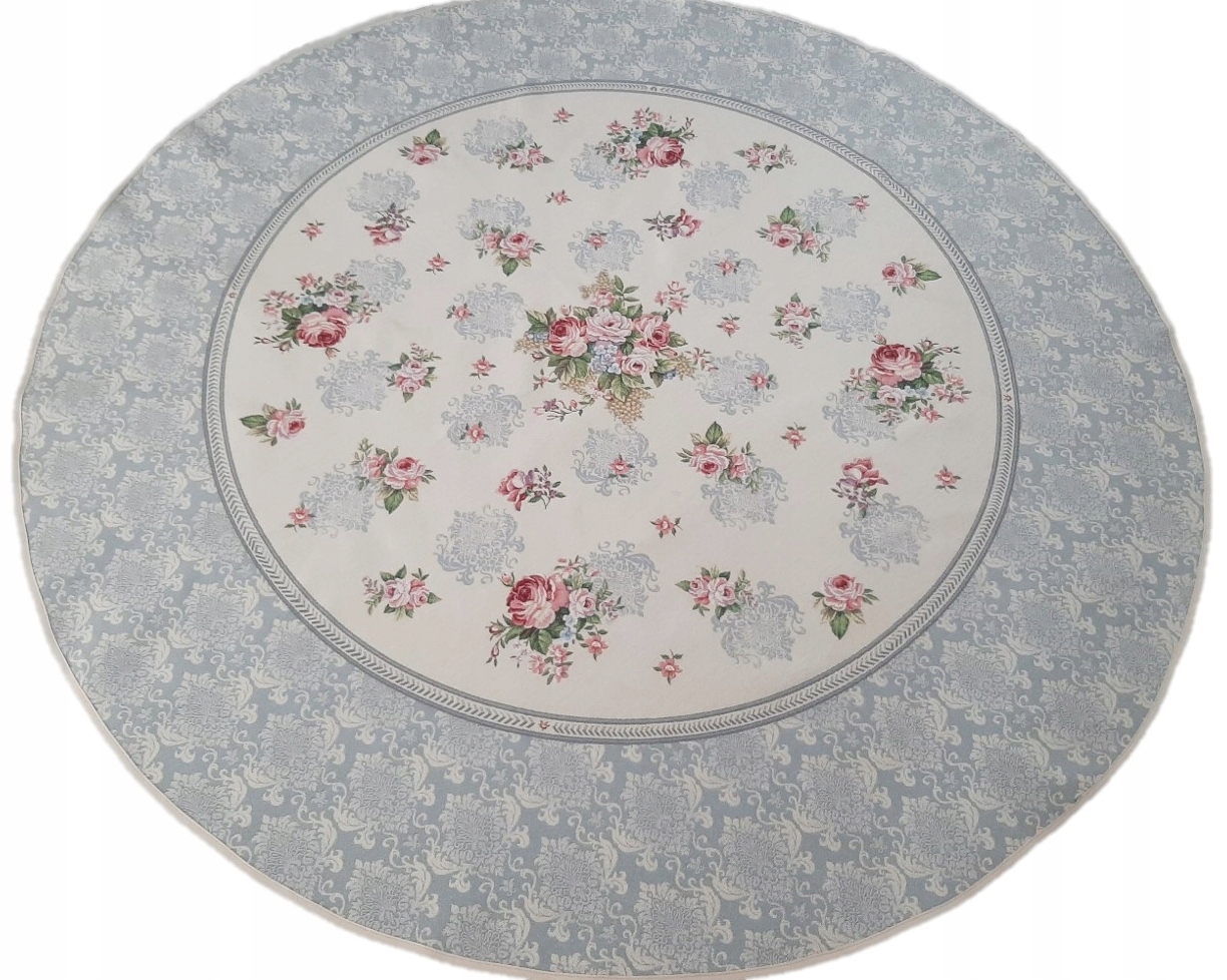 Ubrus kulatý průměr 165 cm 386GR Roses Grey