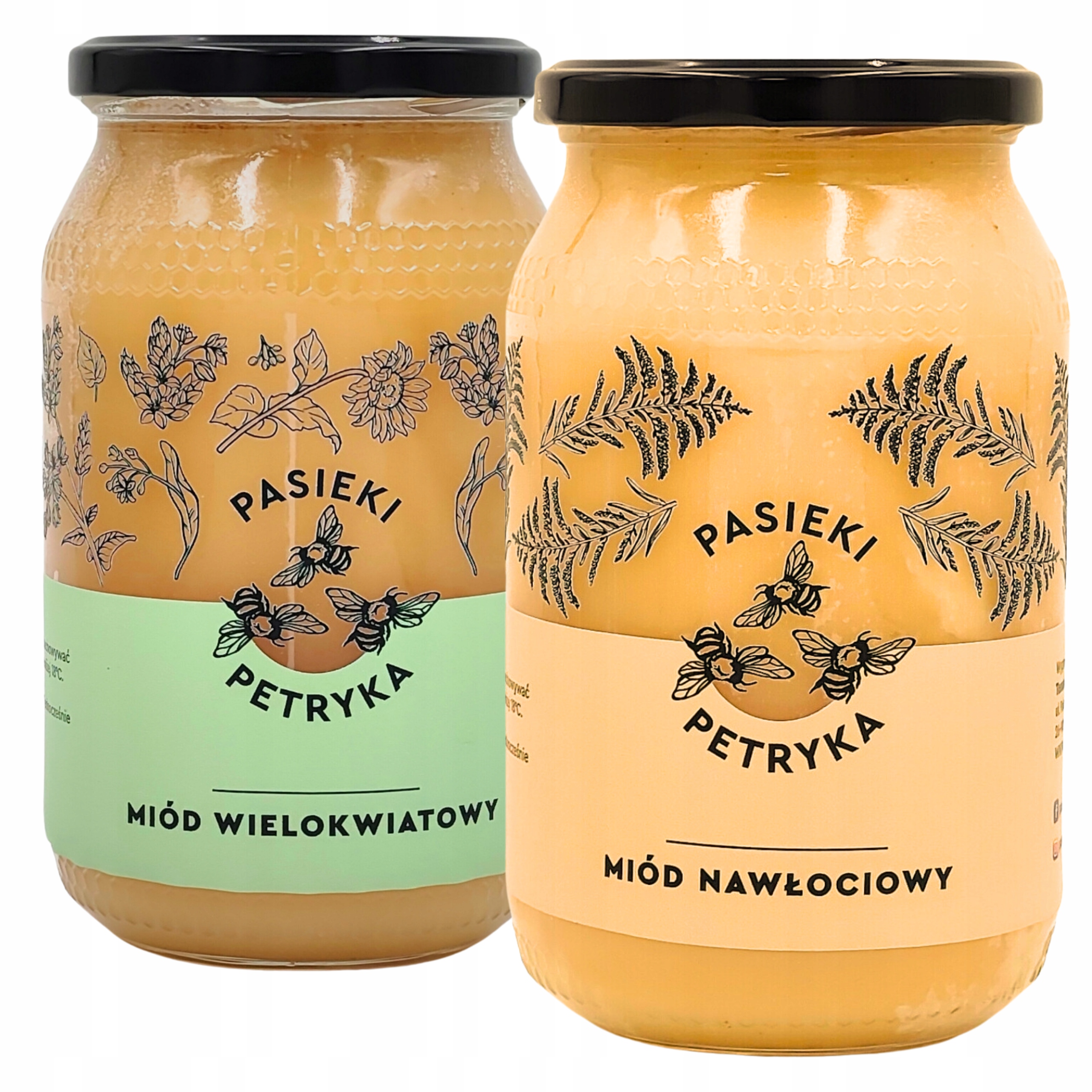 Miód nawłociowy wielokwiatowy 1,2 kg duże słoiki Pasieki Petryka
