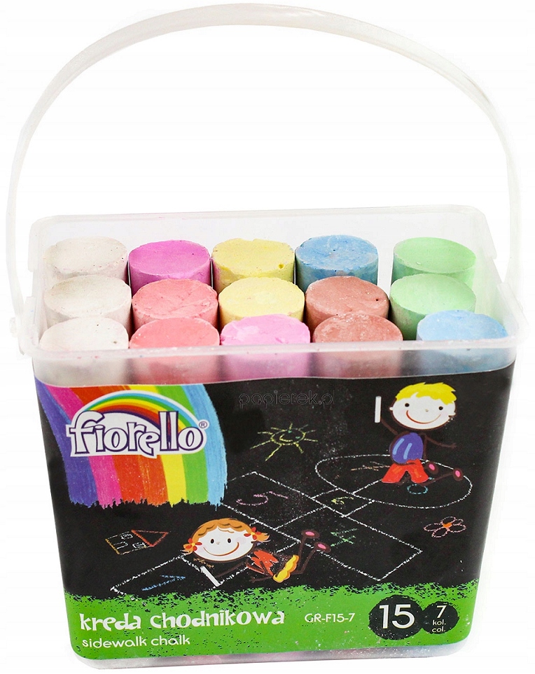 

Kreda chodnikowa Fiorello okrągła kolorowa 15 szt