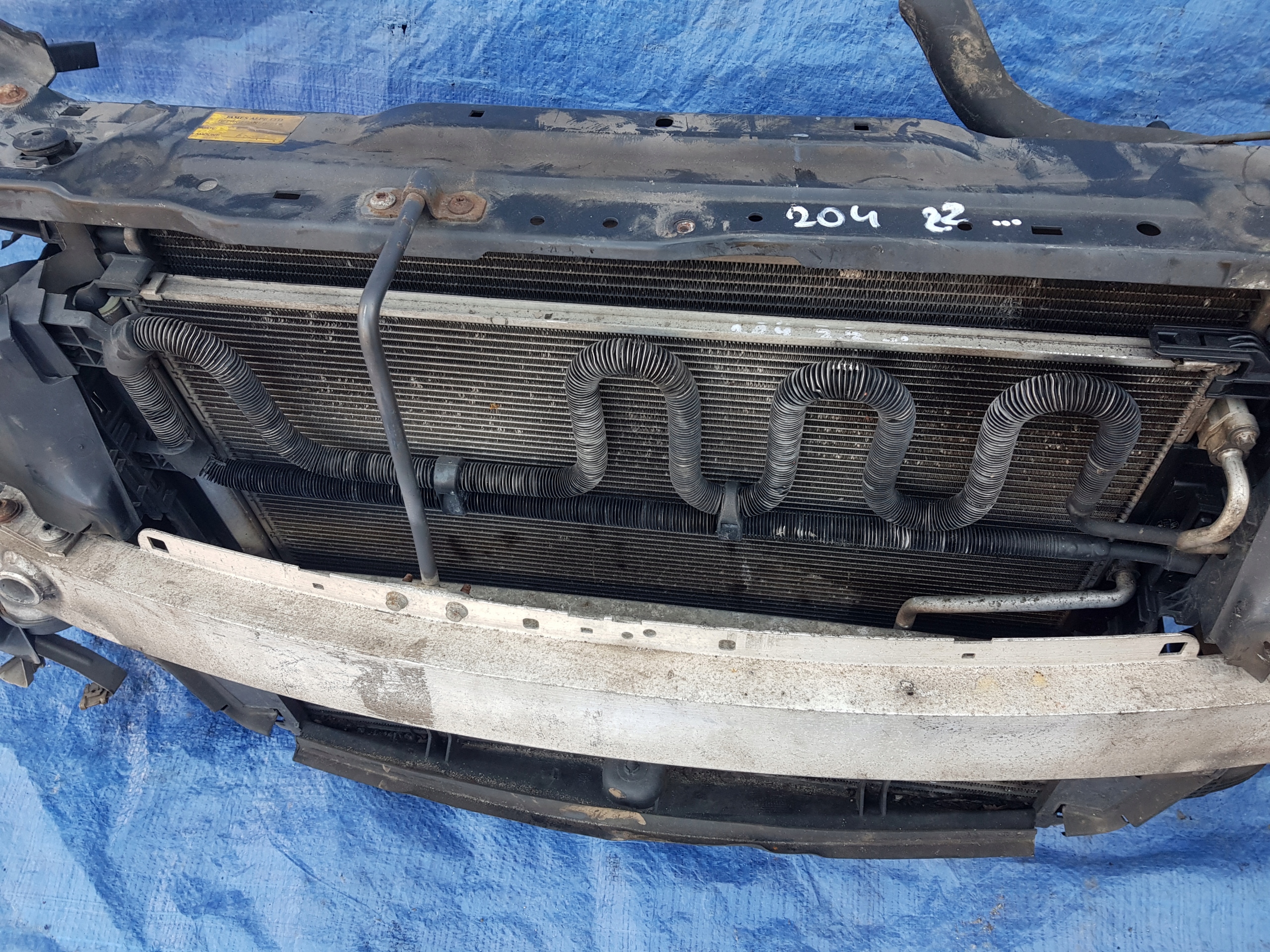 support panel for radiators radiator MERCEDES W204 2.2 CDI