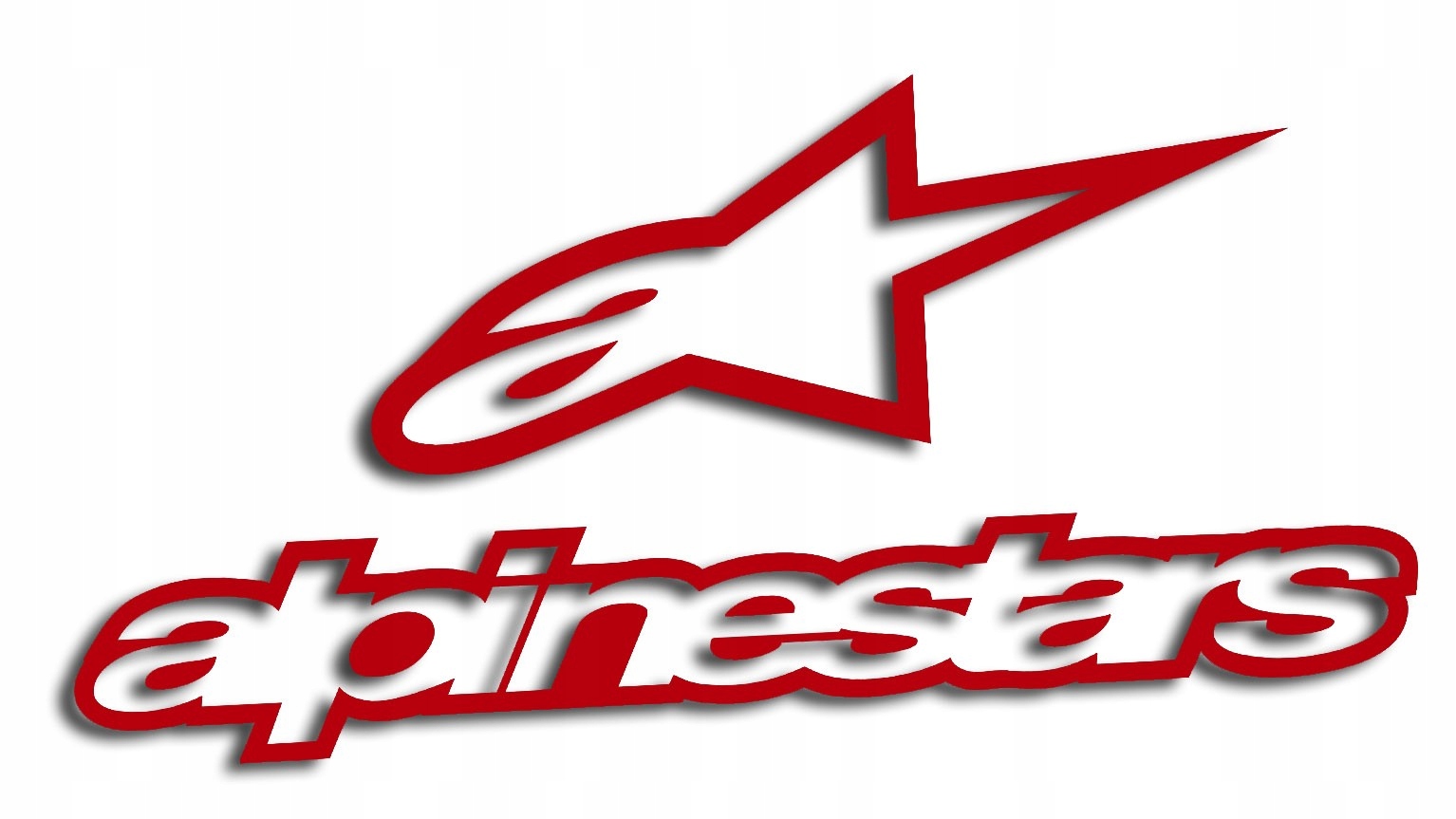 

Wycinana naklejka Alpinestars czerwona