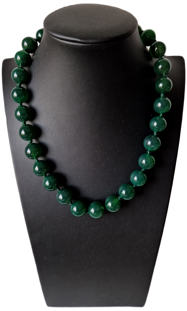 Jadeitový Přírodní Vibrační Náhrdelník Anahata Metafyzický Kámen Snů