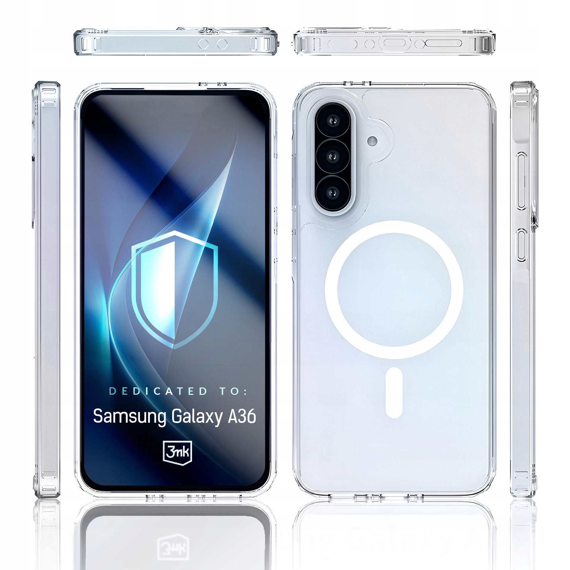 Etui 3mk Armor MagCase na Samsung Galaxy A36 przezroczyste 3mk Protection