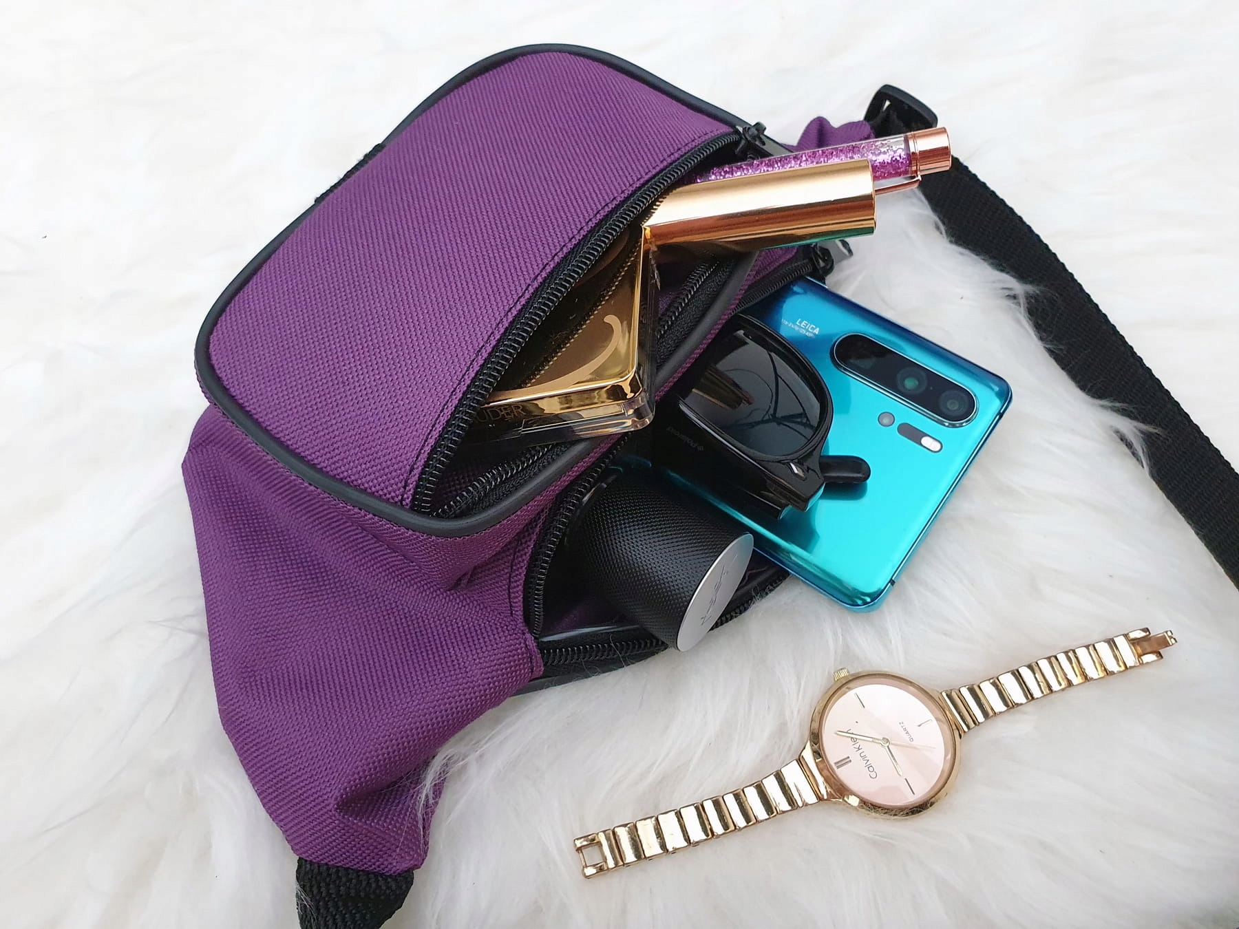 NERKA saszetka biodrówka polska damska FIOLETOWA Płeć kobieta