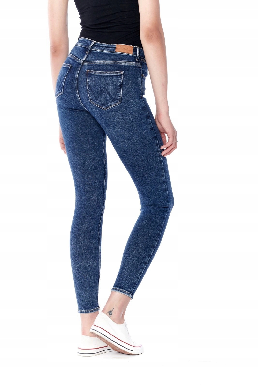 Dámské úzké nohavice kalhoty Wrangler Skinny Ink Sky W28KWD39D 25/32