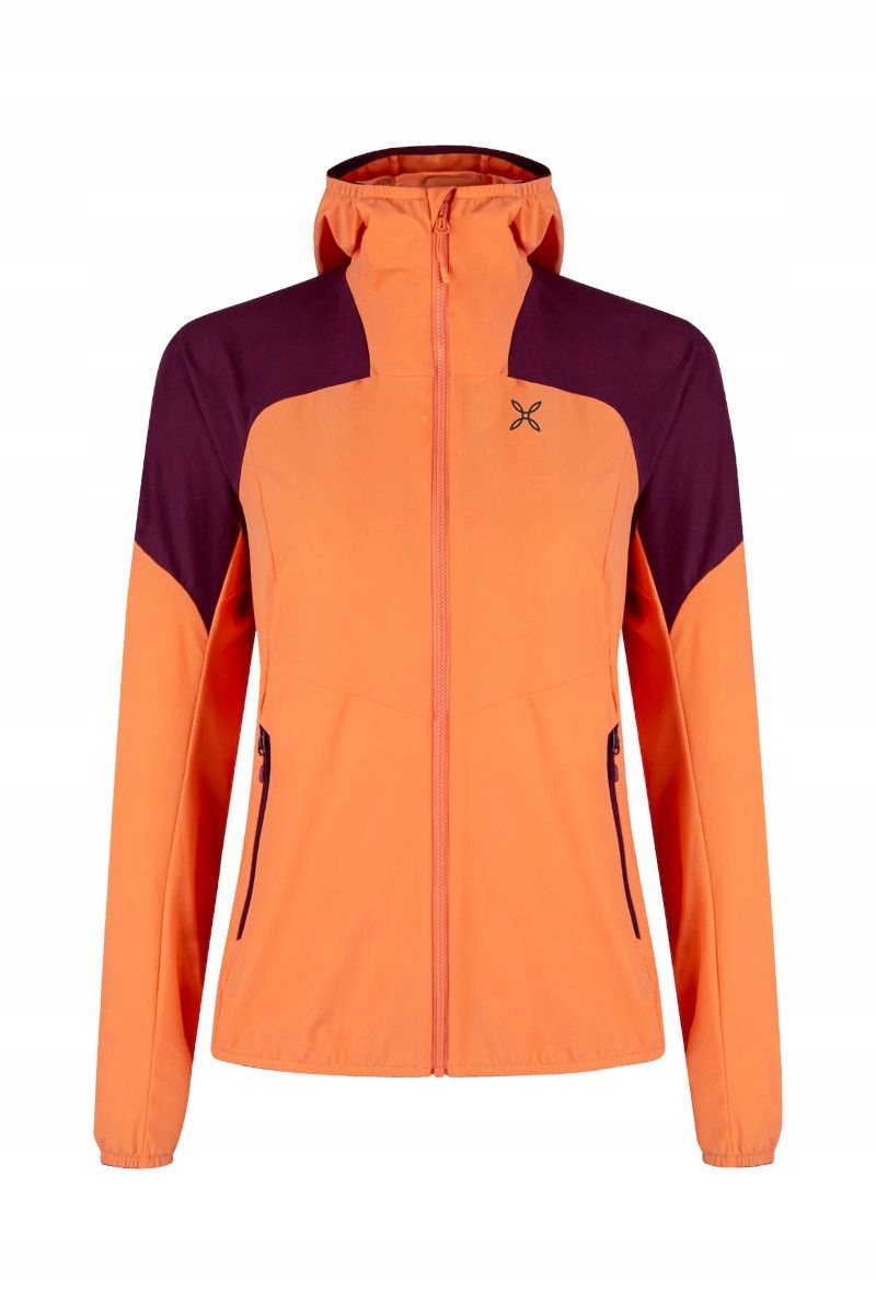 montura Dámská treková bunda Rise Hooded Woman oranžová