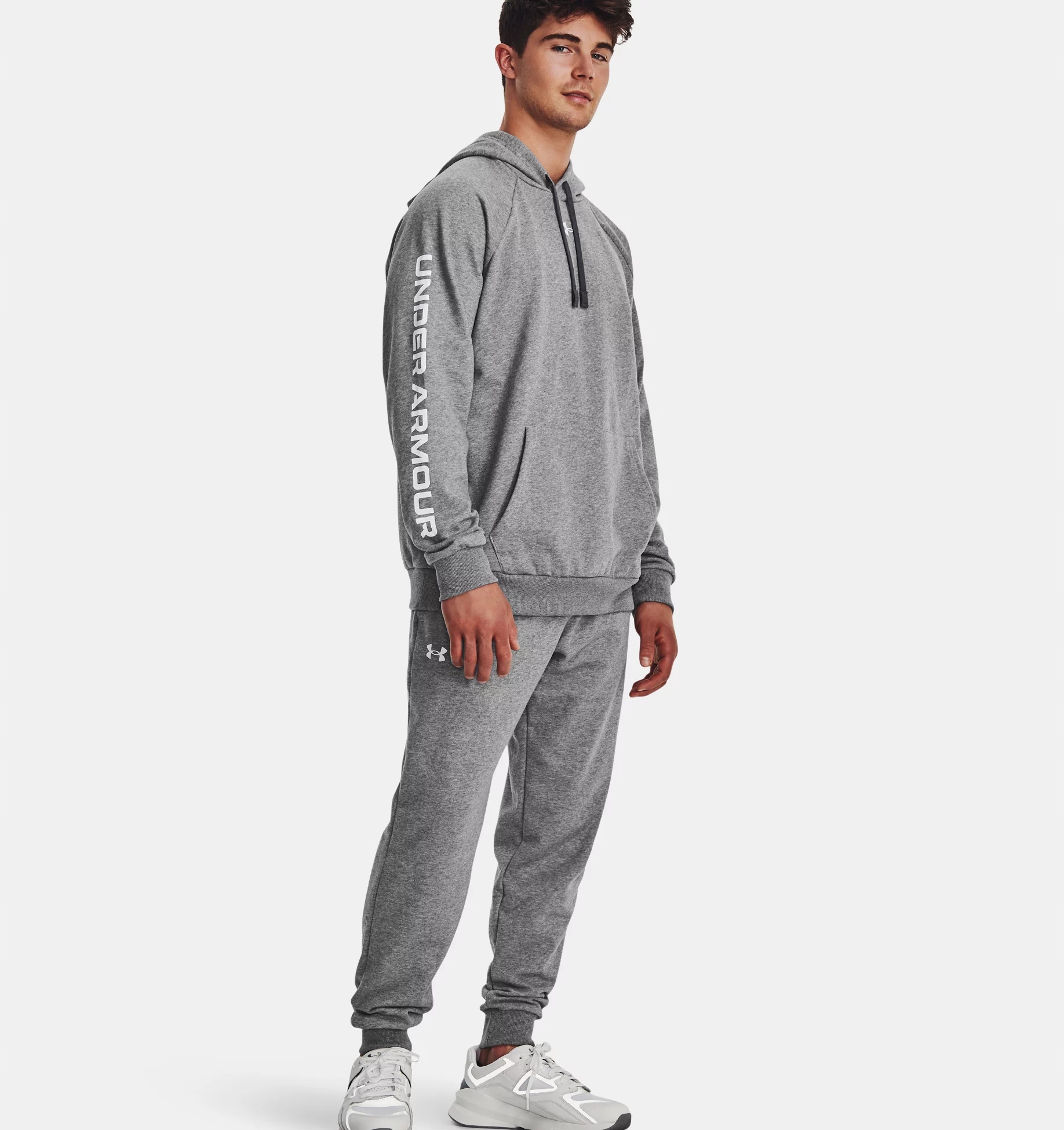 DRES MĘSKI UNDER ARMOUR KOMPLET BLUZA+SPODNIE Rival Fleece Suit L