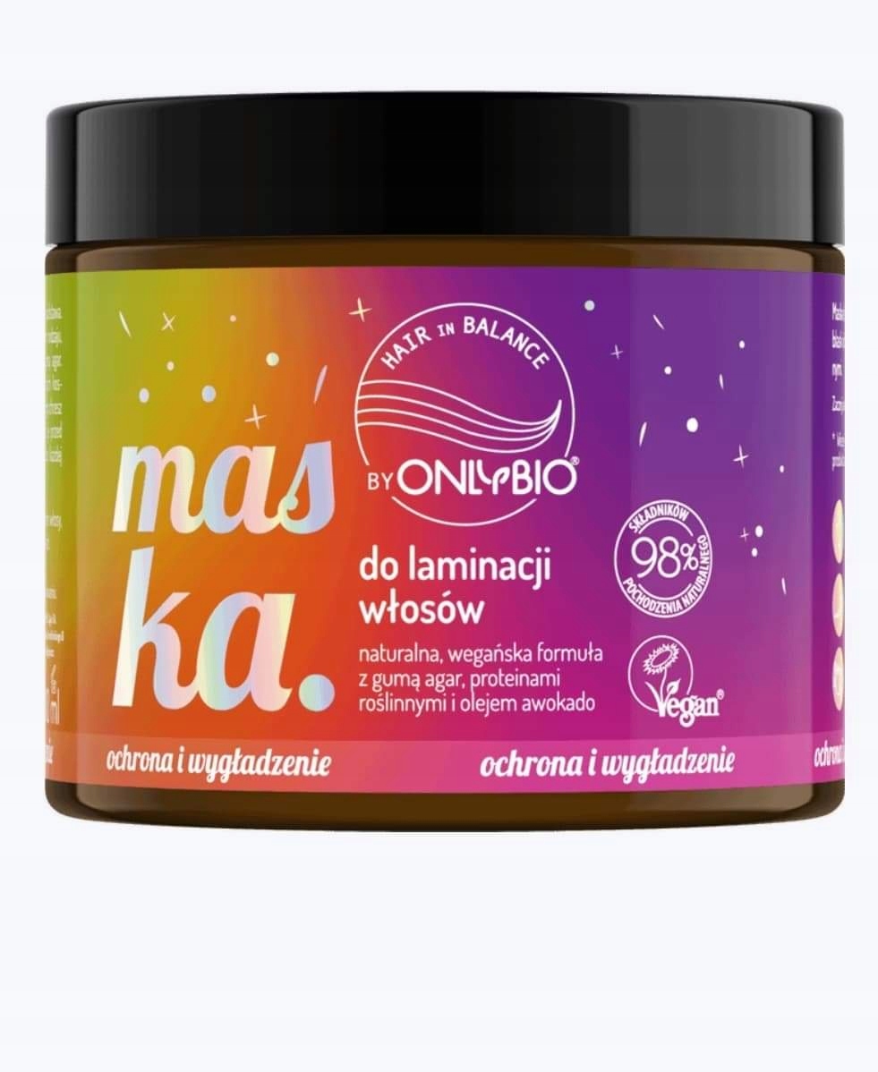 ONLYBIO HAIR BALANCE MASKA DO LAMINACJI WŁOSÓW