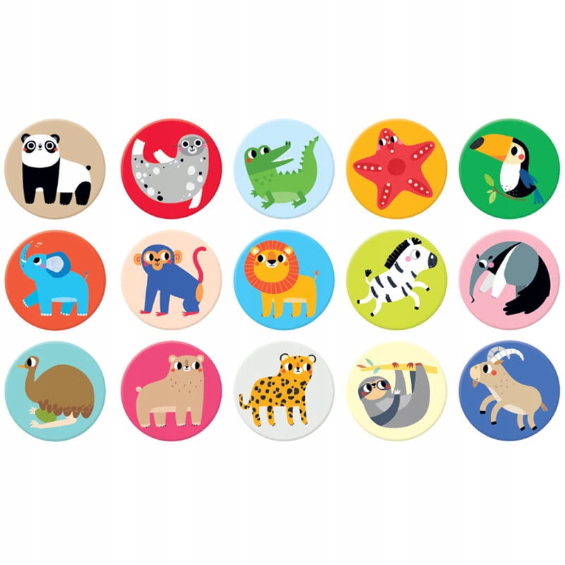 CZUCZU Memorki DZIKIE ZWIERZĘTA gra memory edukacyjna Kod producenta 6828500