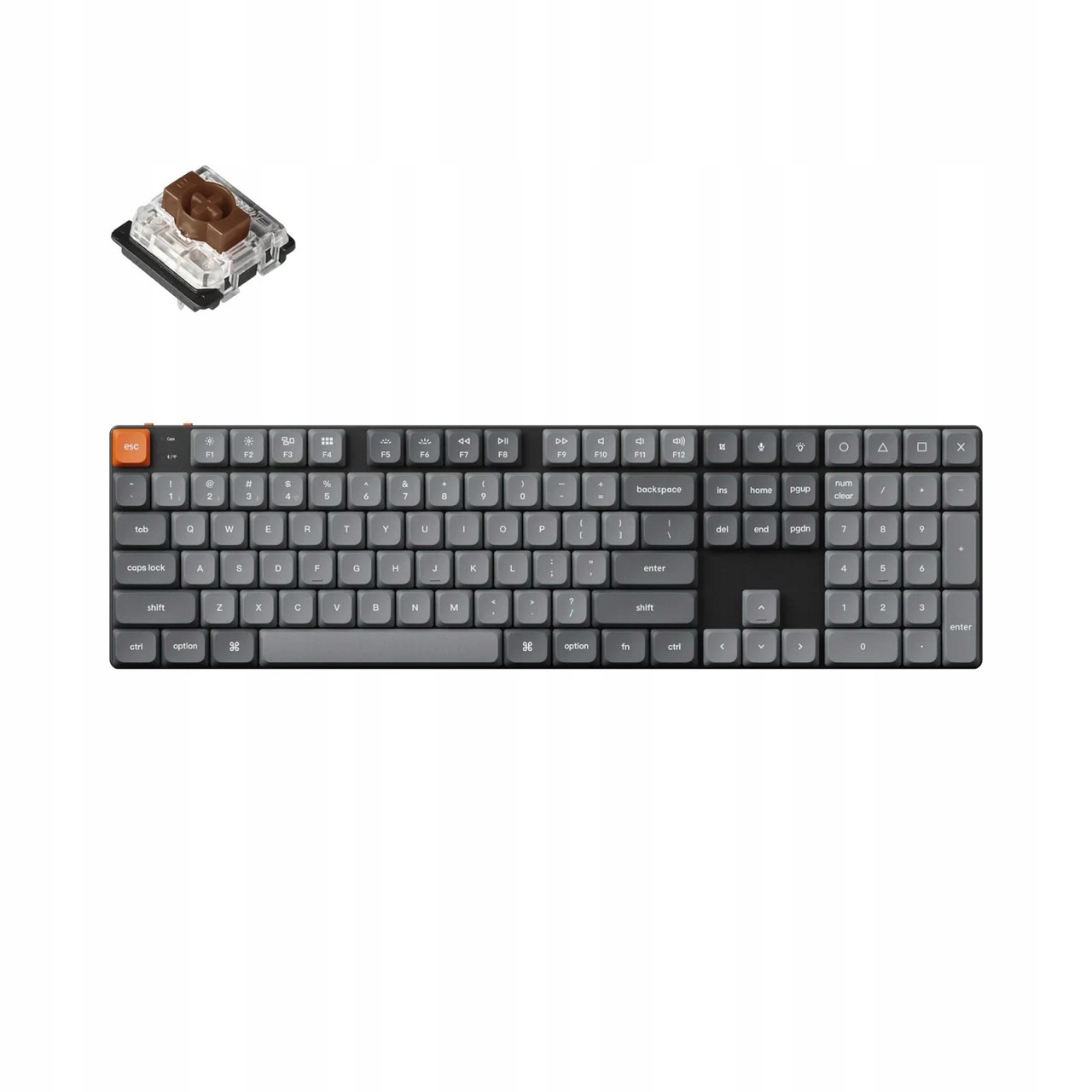 Keychron K5 Max Bezdrátová mechanická klávesnice Qmk/via Hot-Swappable